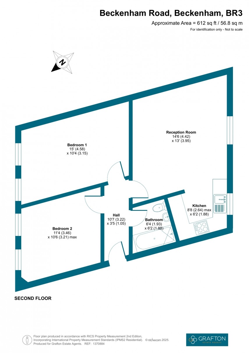 Floorplan for Beckenham Road, Beckenham, Kent