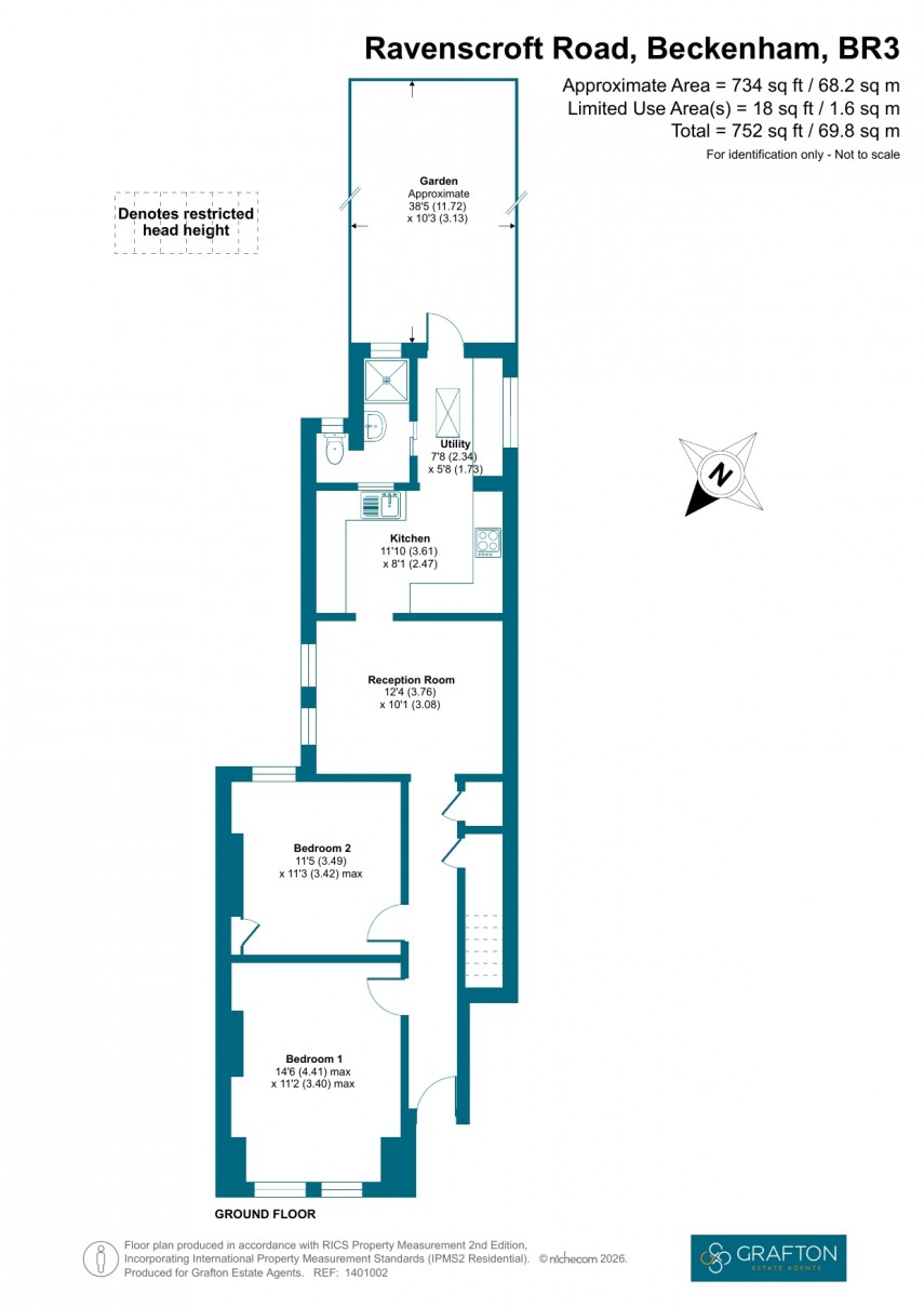 Floorplan for Ravenscroft Road, Beckenham, Kent