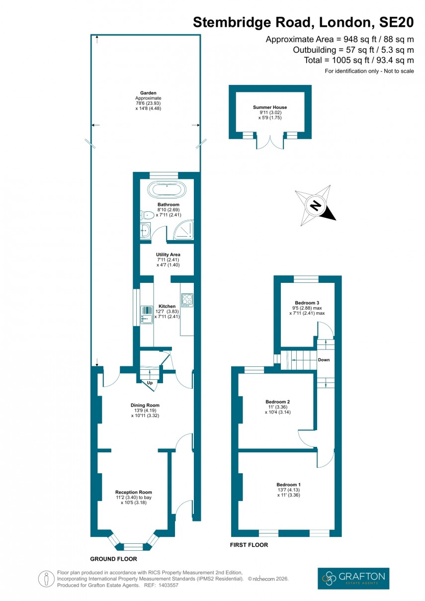 Floorplan for Stembridge Road, London