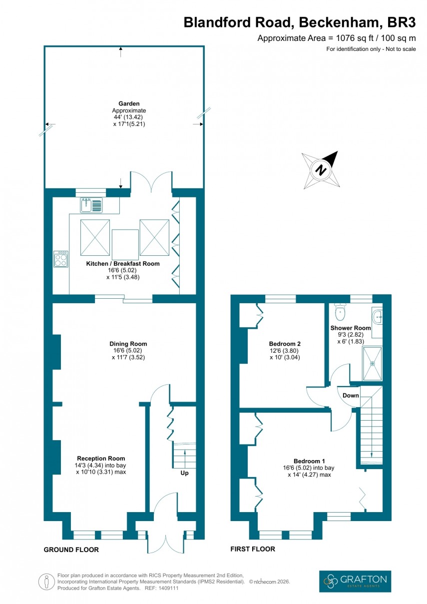 Floorplan for Blandford Road, Beckenham, Kent