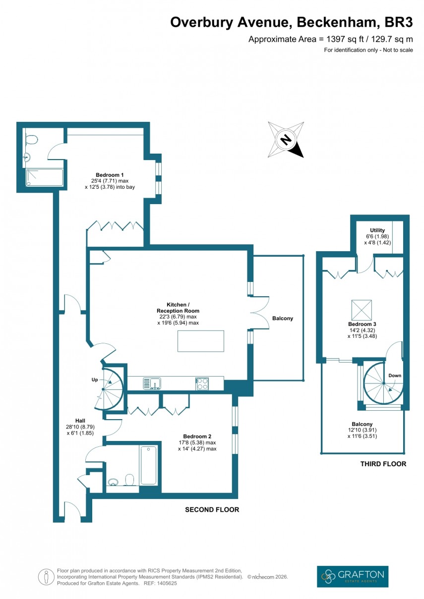Floorplan for Overbury Avenue, Beckenham, Kent
