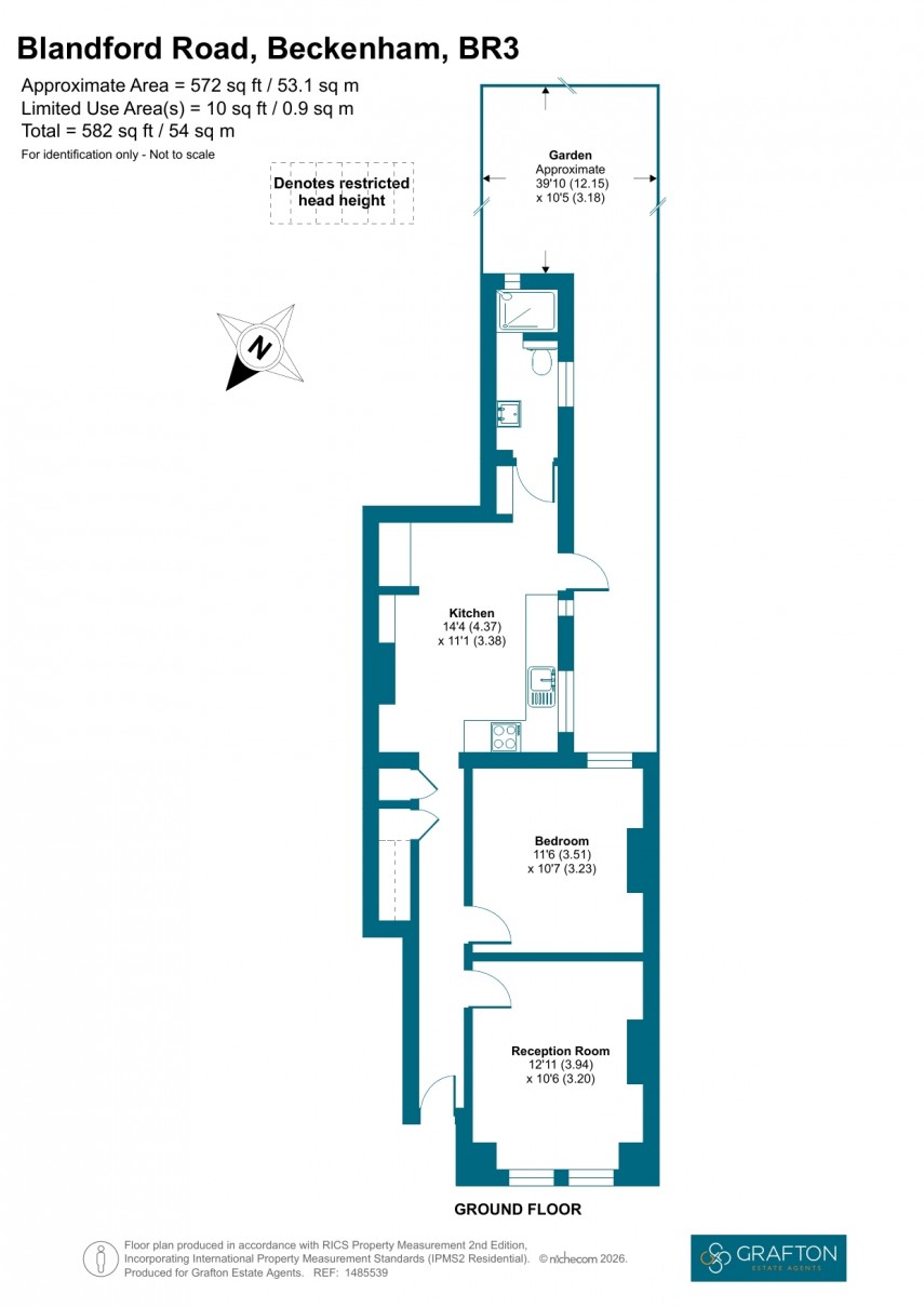 Floorplan for Blandford Road, Beckenham, Kent