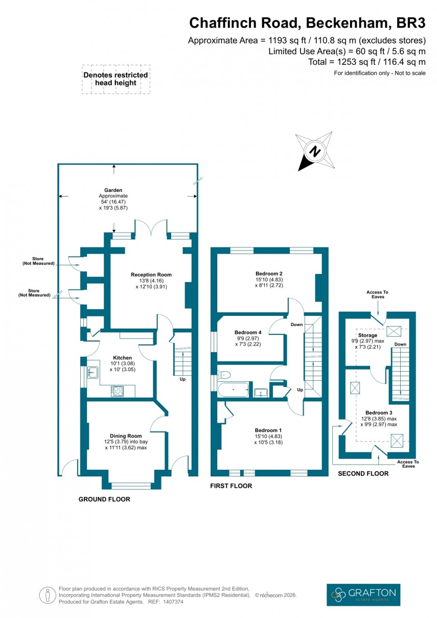 Floorplan for Chaffinch Road, Beckenham, Kent