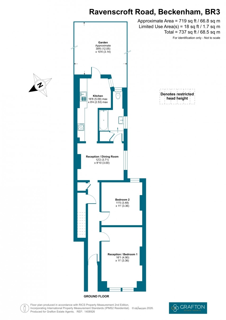 Floorplan for Ravenscroft Road, Beckenham, Kent
