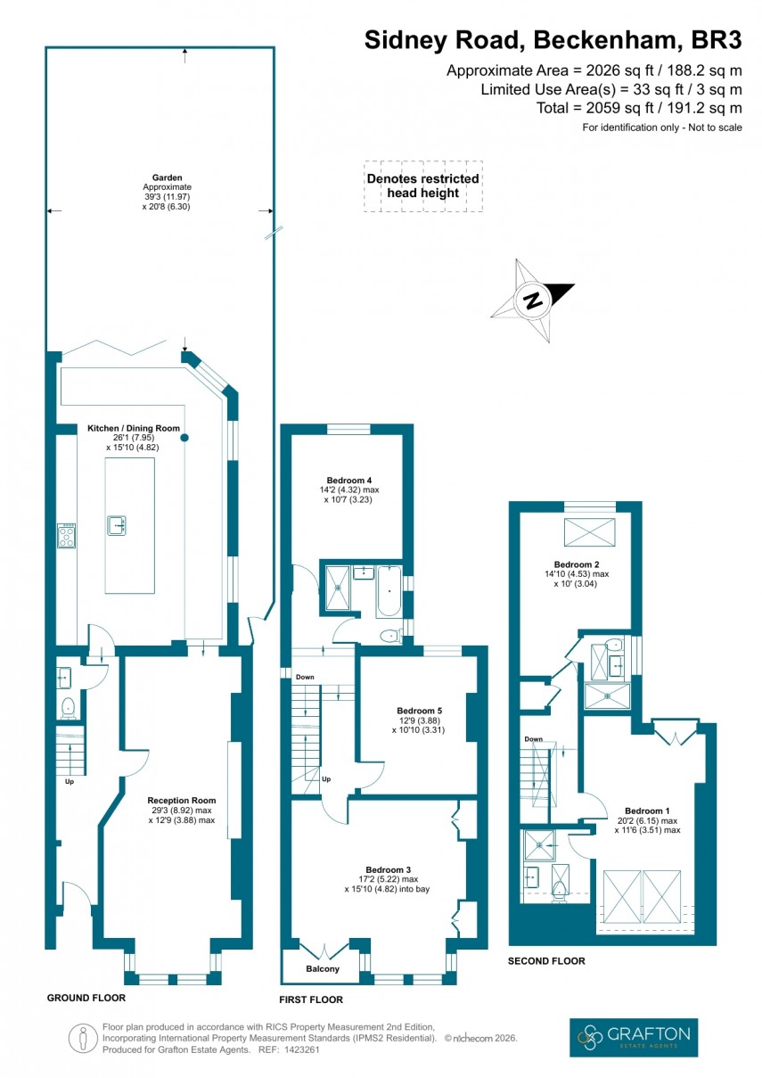 Floorplan for Sidney Road, Beckenham, Kent
