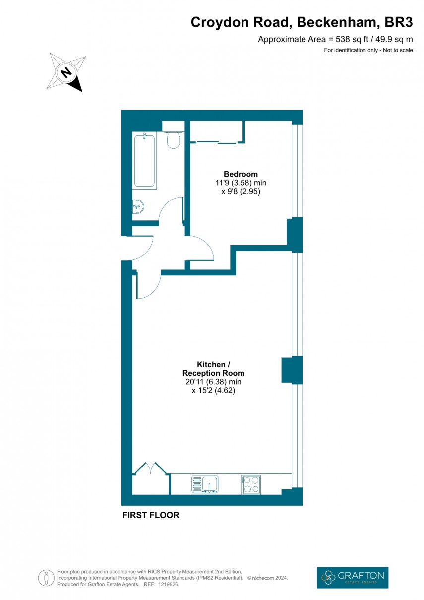 Floorplan for Croydon Road, Beckenham, Kent