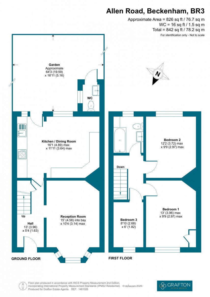 Floorplan for Allen Road, Beckenham, Kent