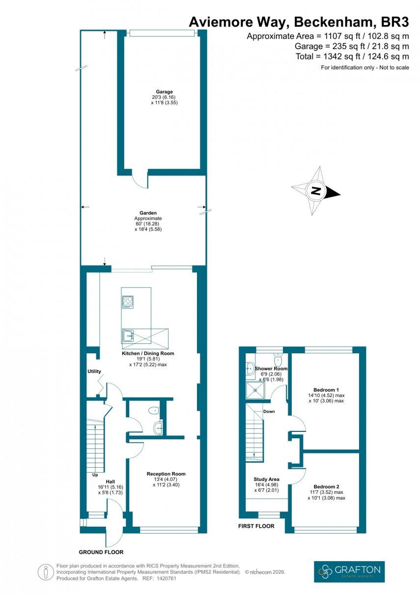 Floorplan for Aviemore Way, Beckenham, Kent