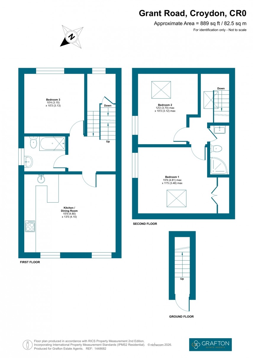 Floorplan for Grant Road, Croydon, Surrey