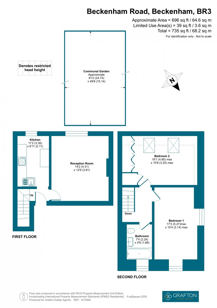 Floorplan for Beckenham Road, Beckenham, Kent