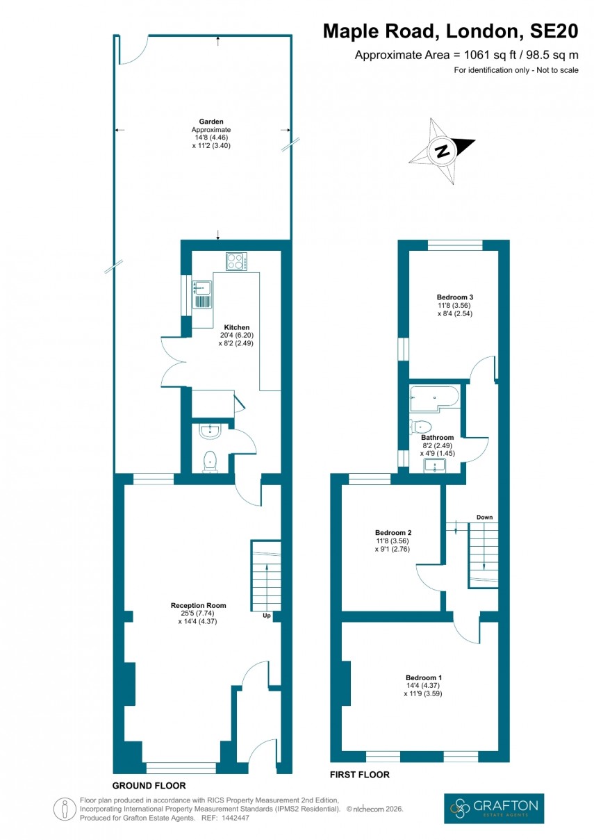 Floorplan for Maple Road, London