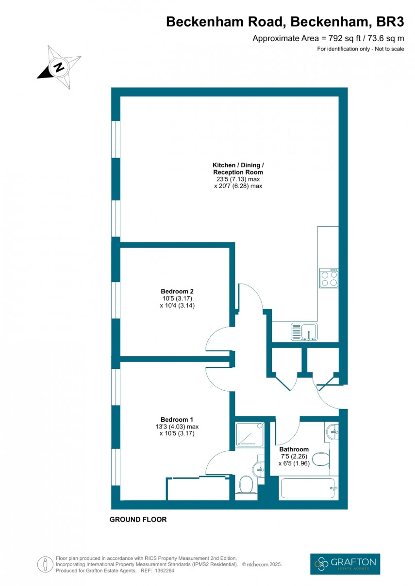 Floorplan for Beckenham Road, Beckenham, Kent