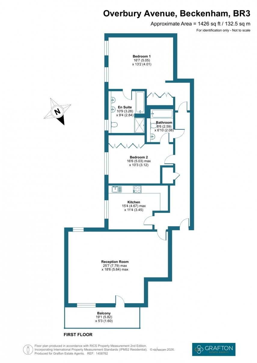 Floorplan for Overbury Avenue, Beckenham, Kent