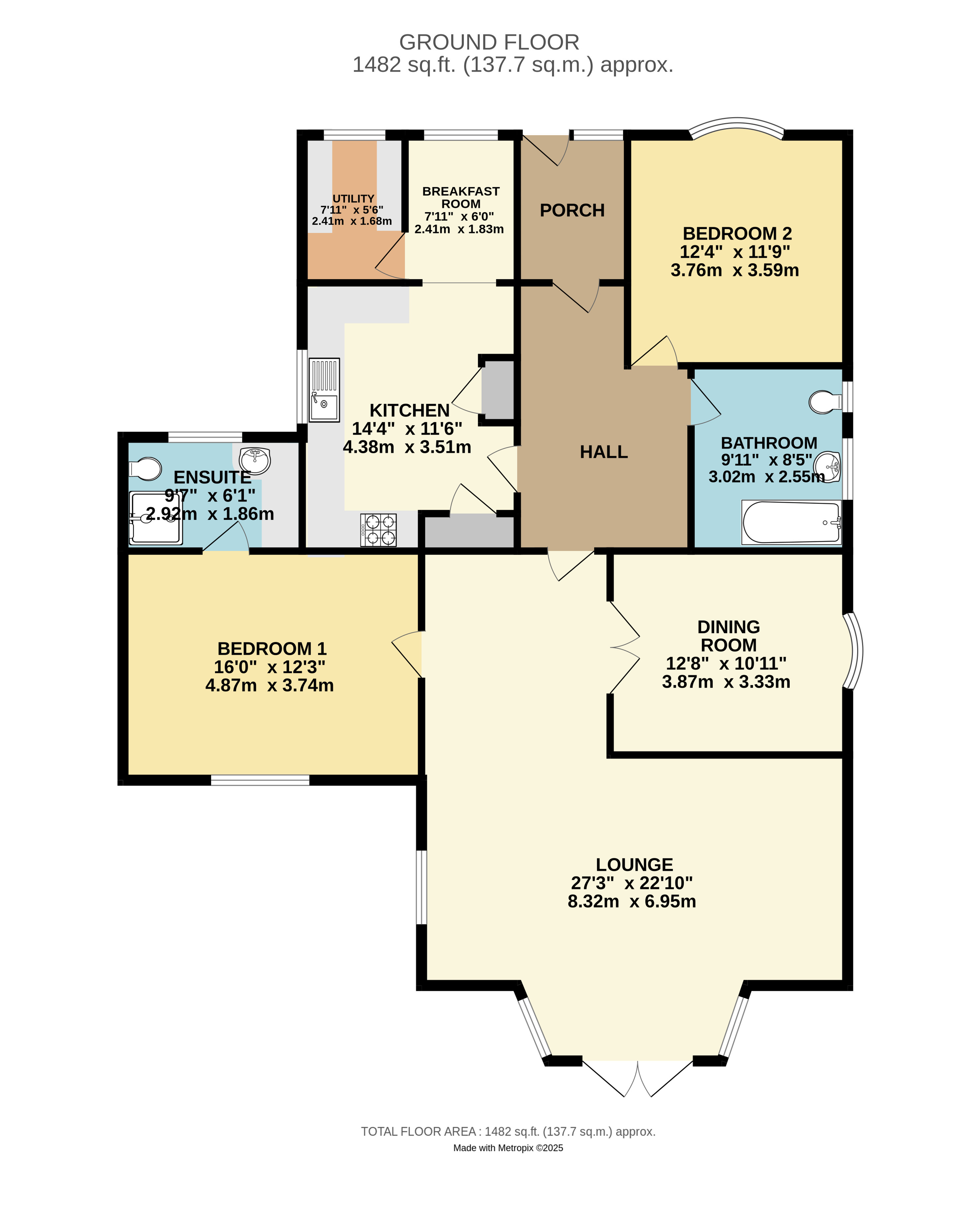 Floorplan for Angmering, West Sussex