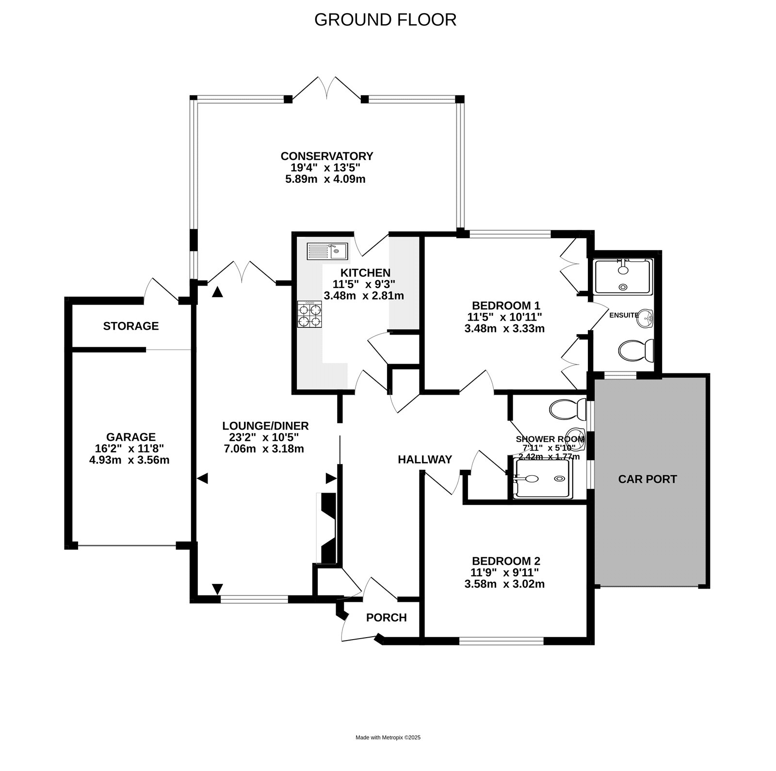 Floorplan for Angmering, West Sussex