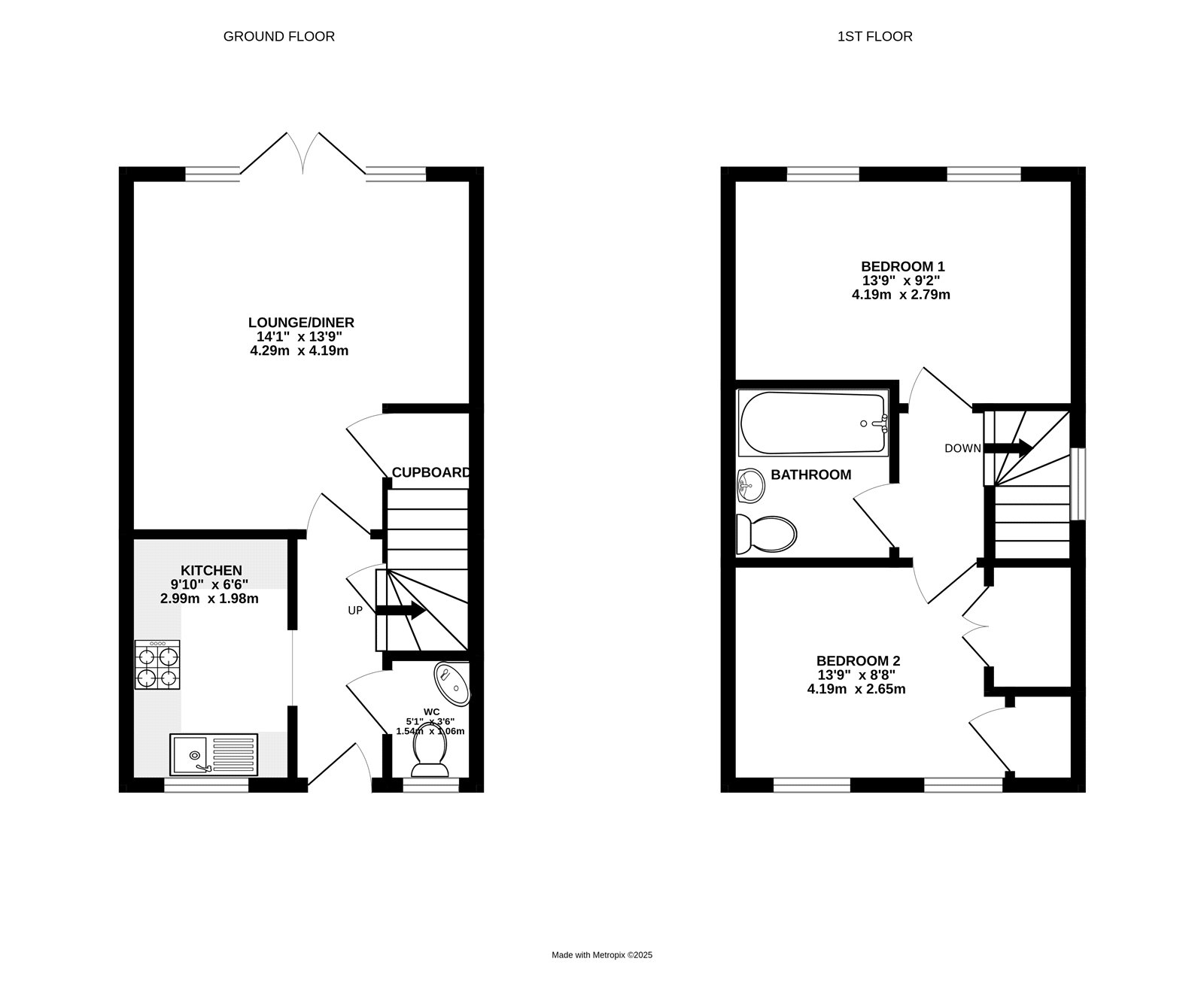 Floorplan for Harrison Crescent, Angmering, West Sussex