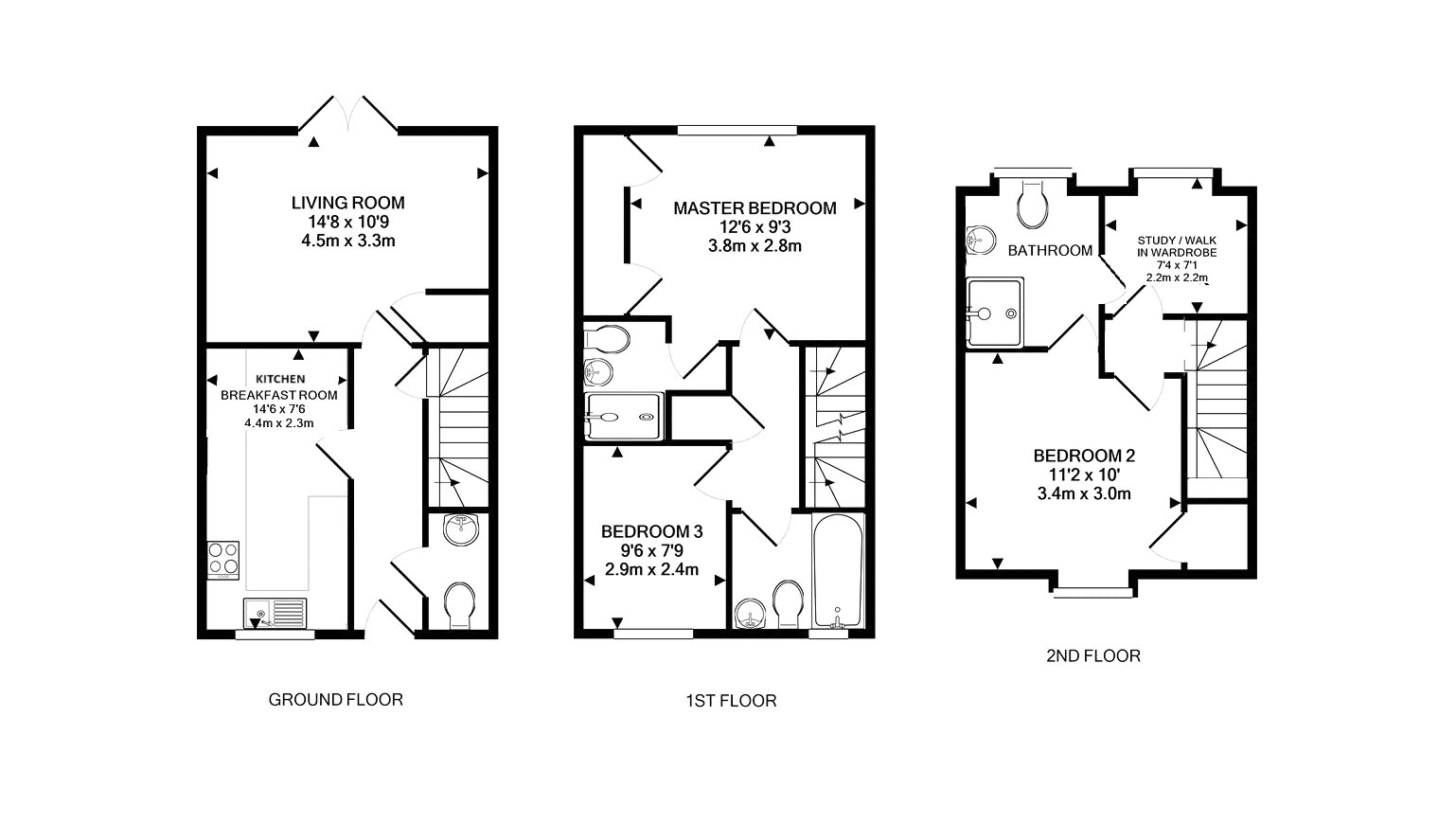 Floorplan for Angmering, West Sussex