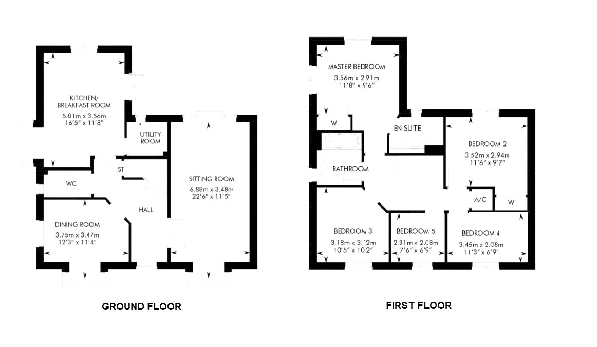 Floorplan for Angmering, West Sussex