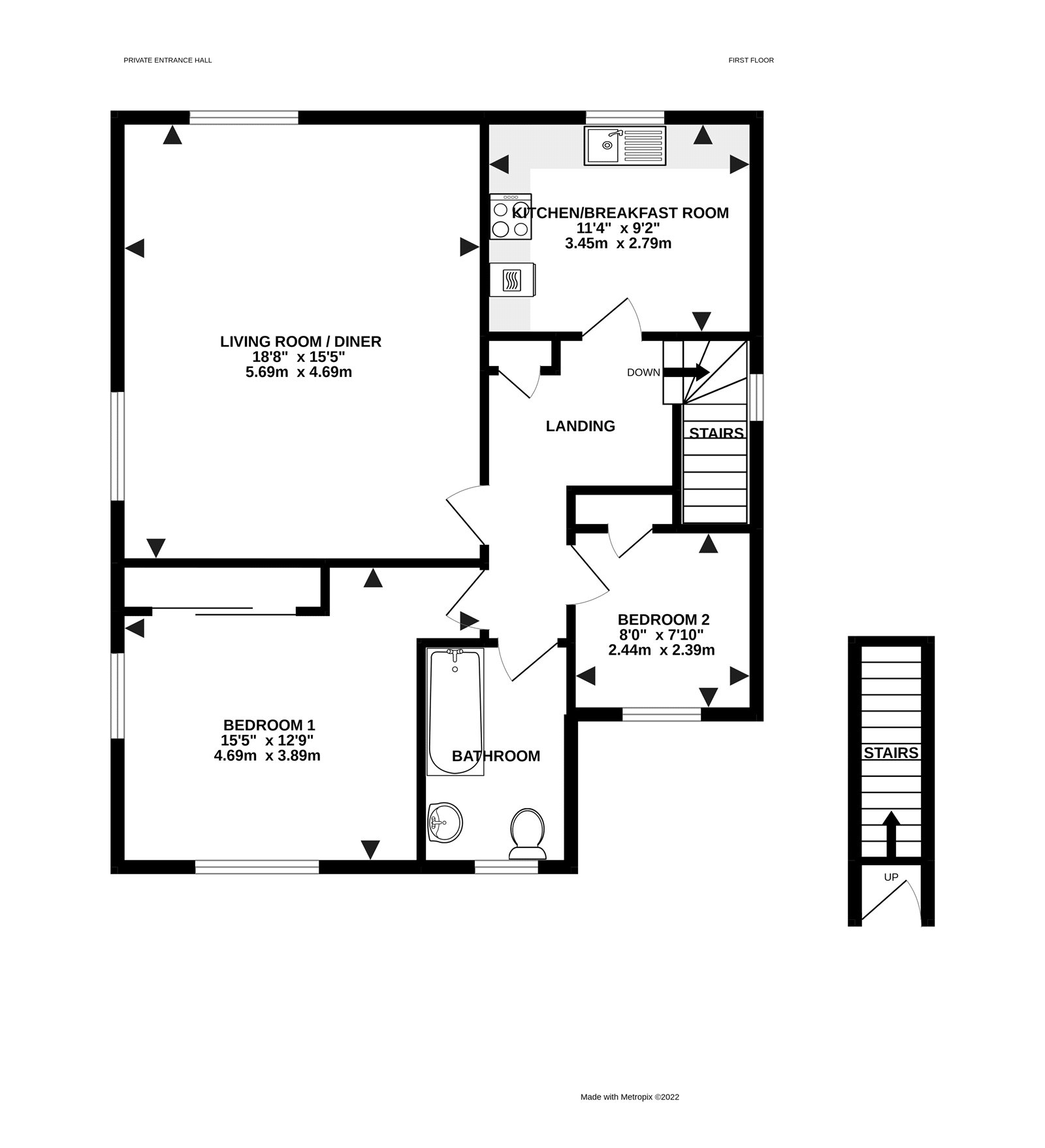 Floorplan for Angmering, West Sussex
