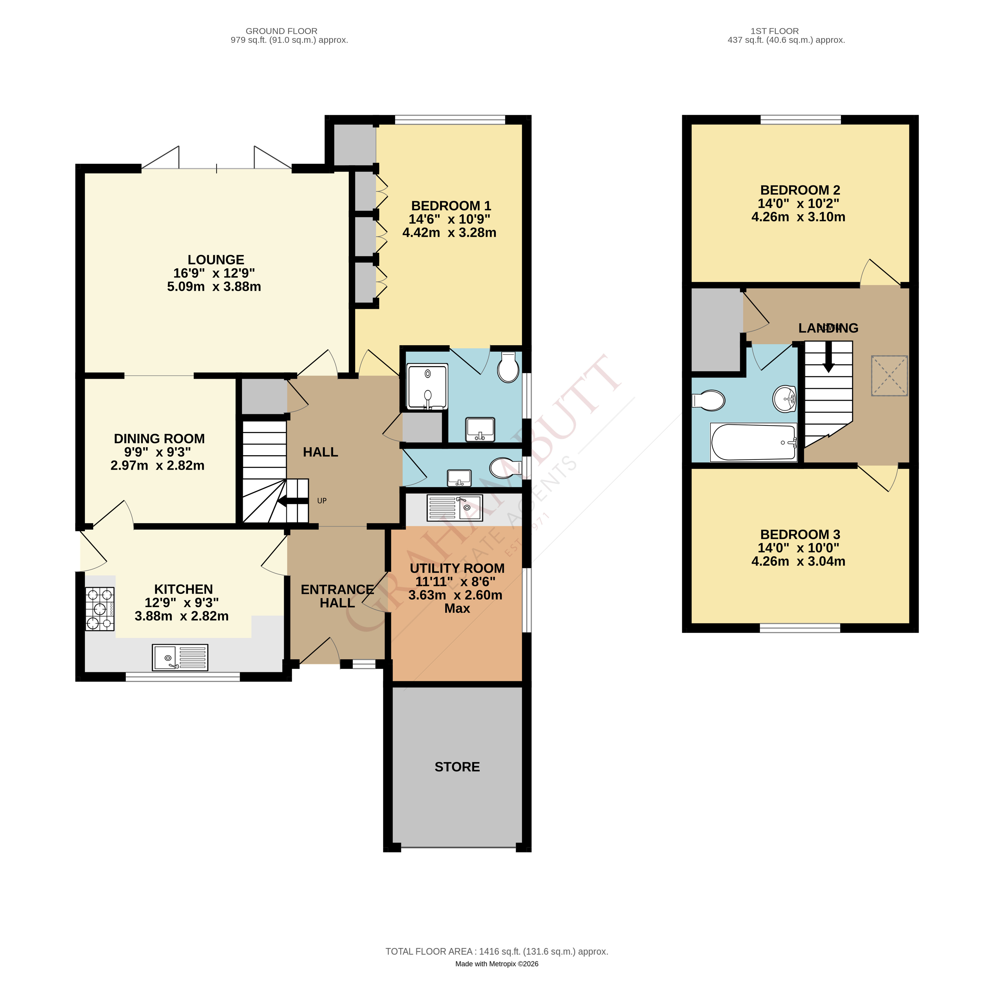 Floorplan for The Dell, Angmering, West Sussex