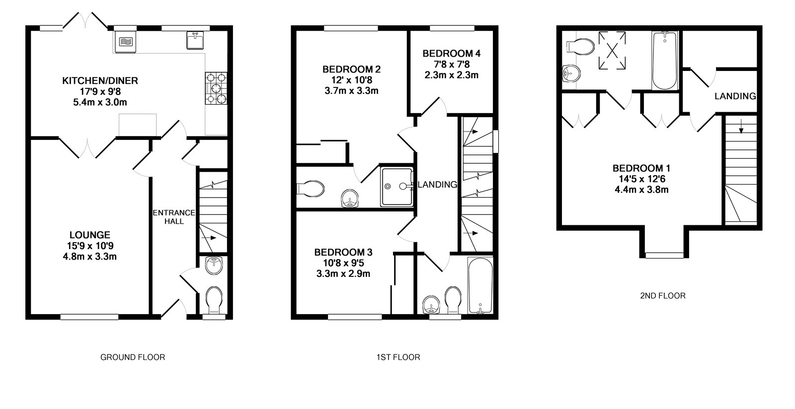 Floorplan for Bramley Green, Angmering, West Sussex
