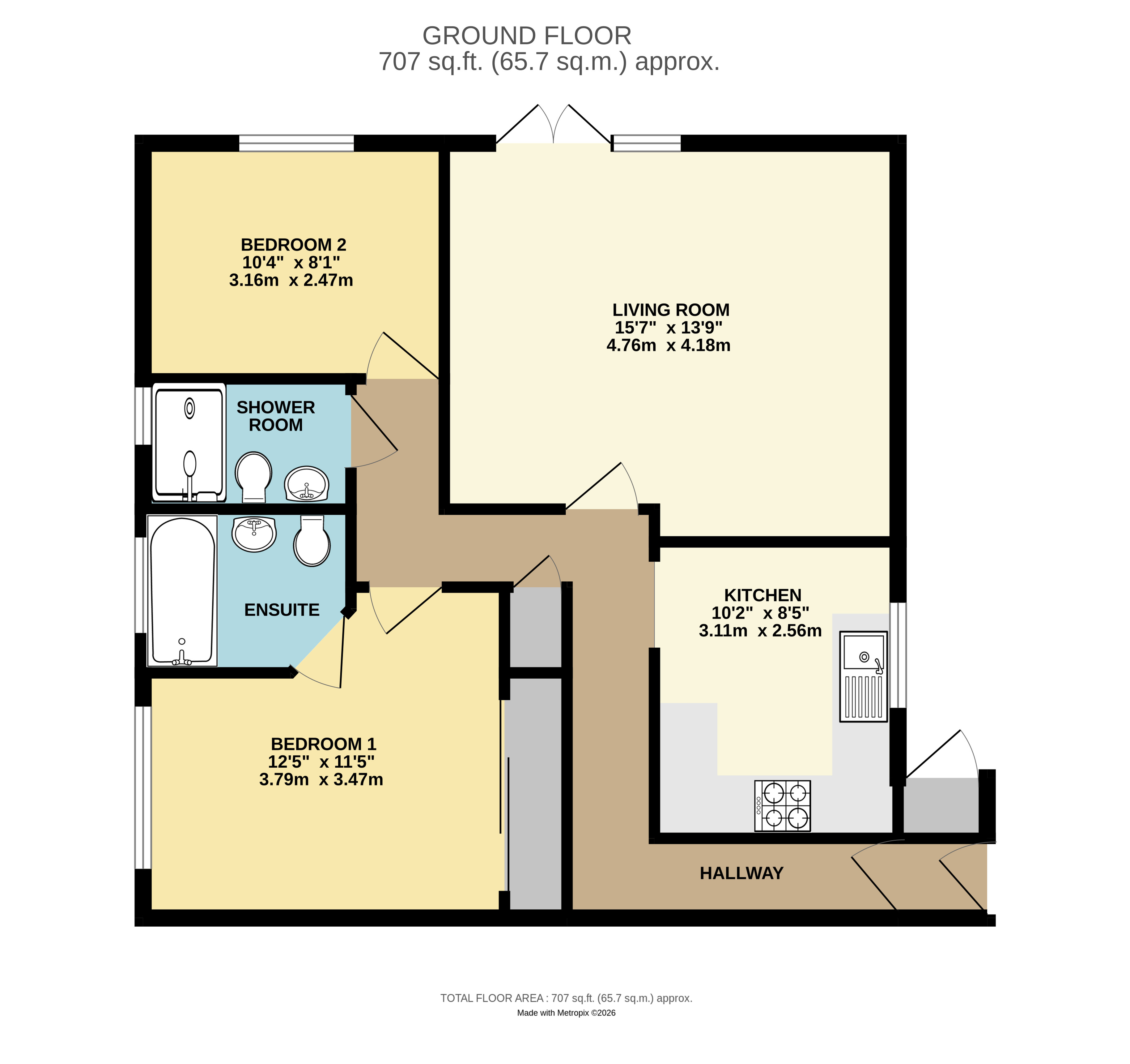 Floorplan for Angmering, West Sussex