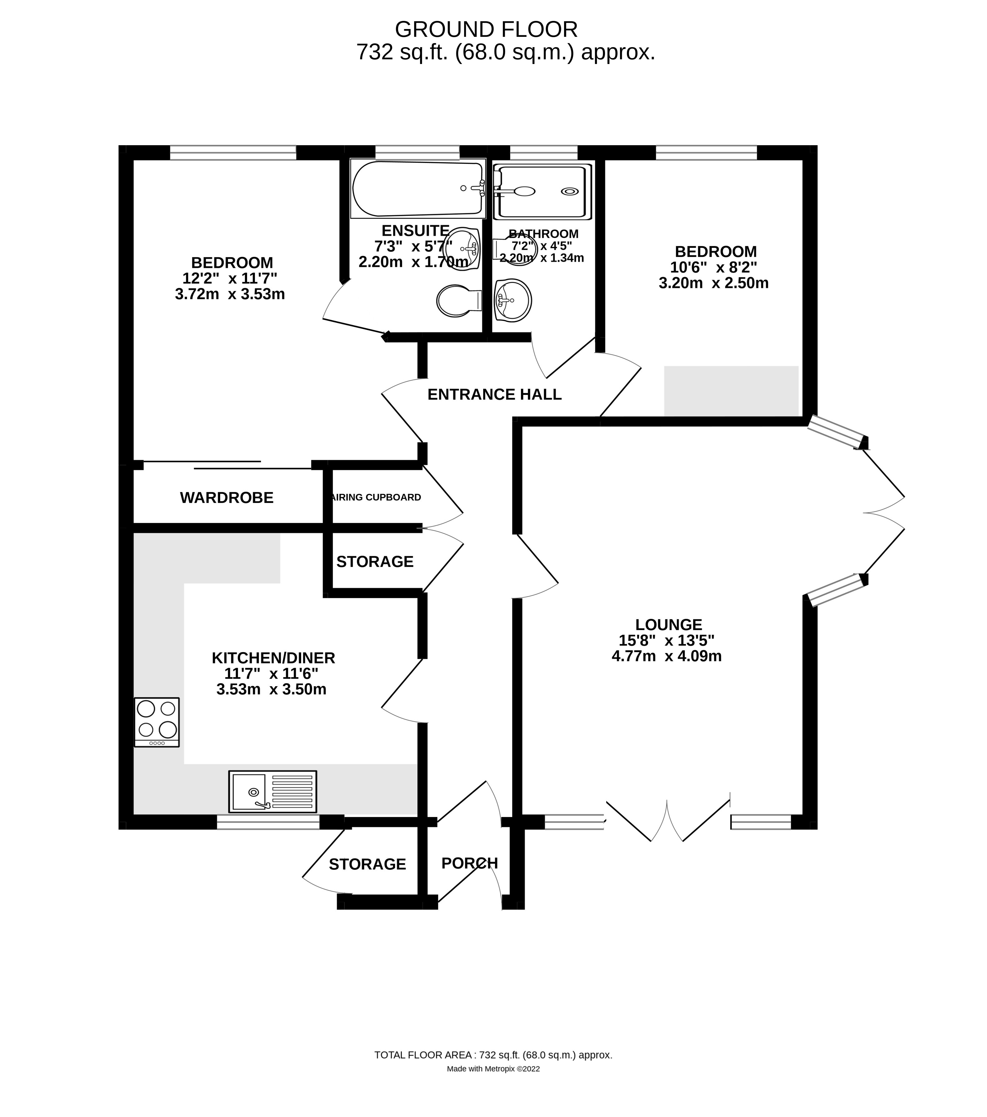 Floorplan for Angmering, Littlehampton, West Sussex