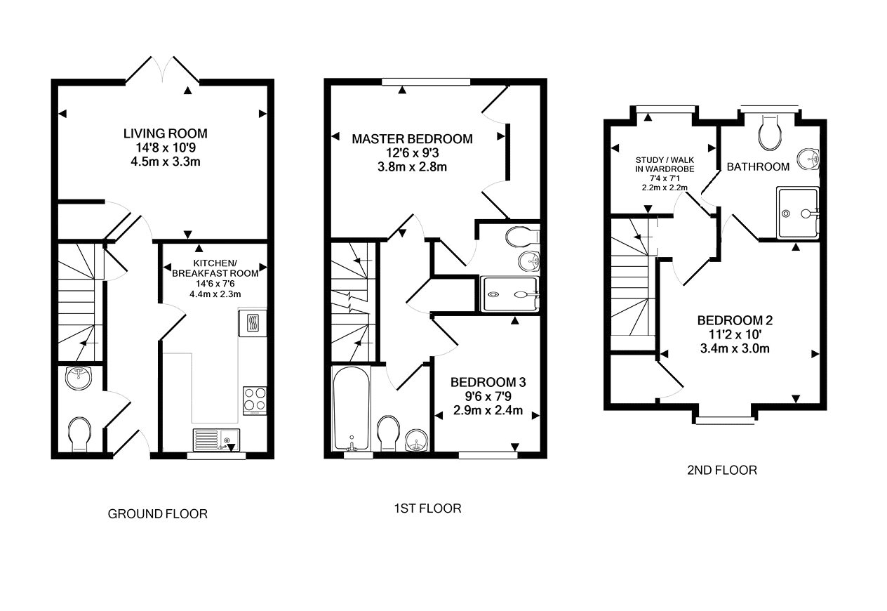 Floorplan for Angmering, Littlehampton, West Sussex
