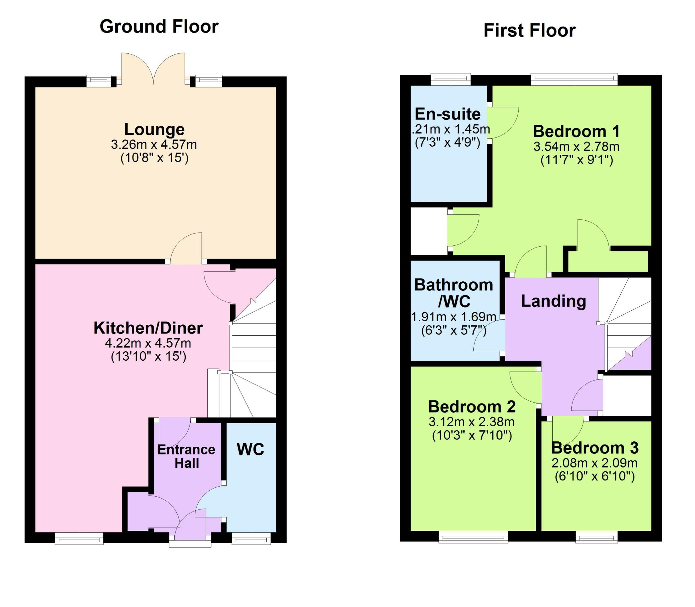 Floorplan for Angmering, West Sussex