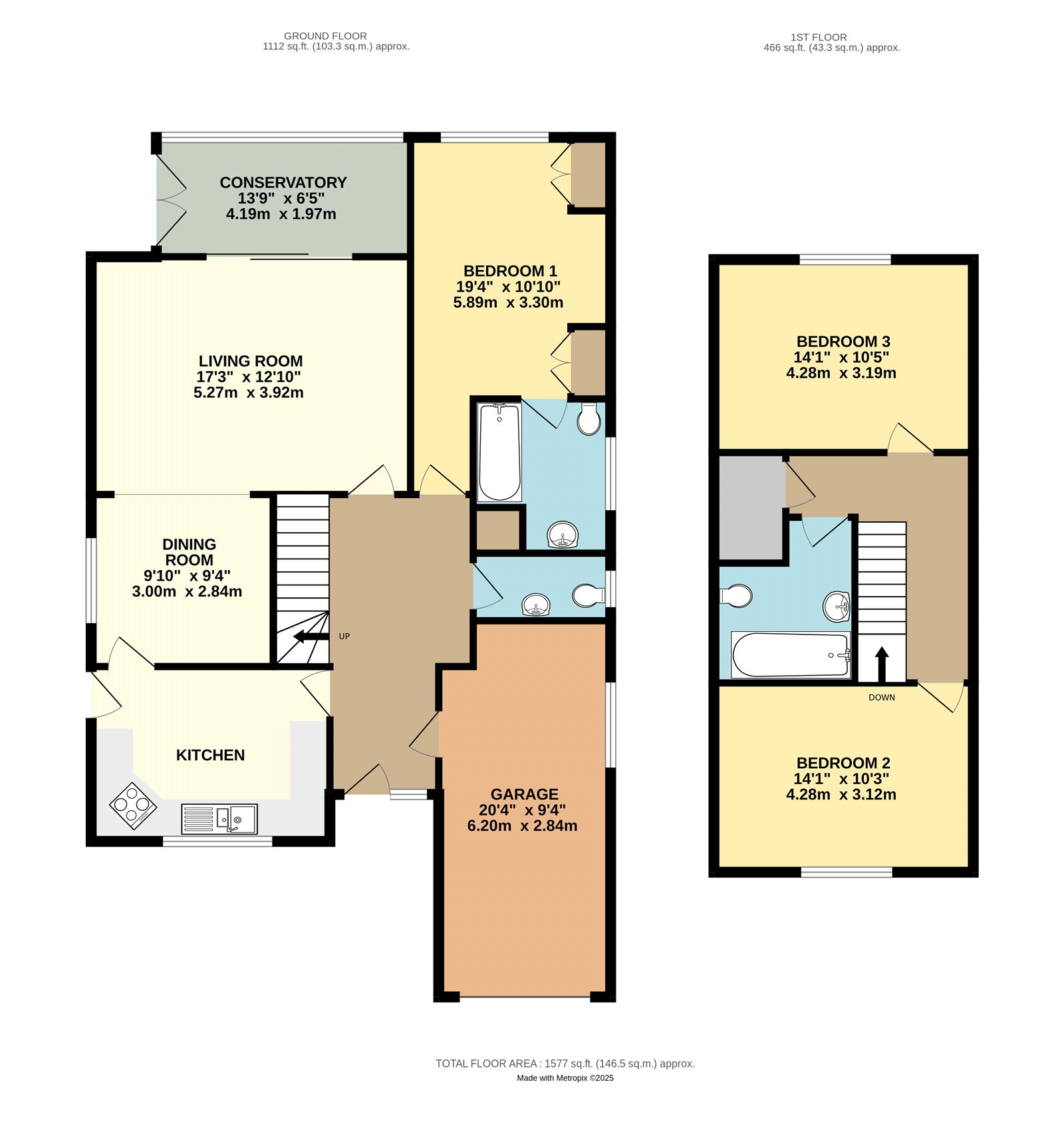 Floorplan for Angmering, West Sussex