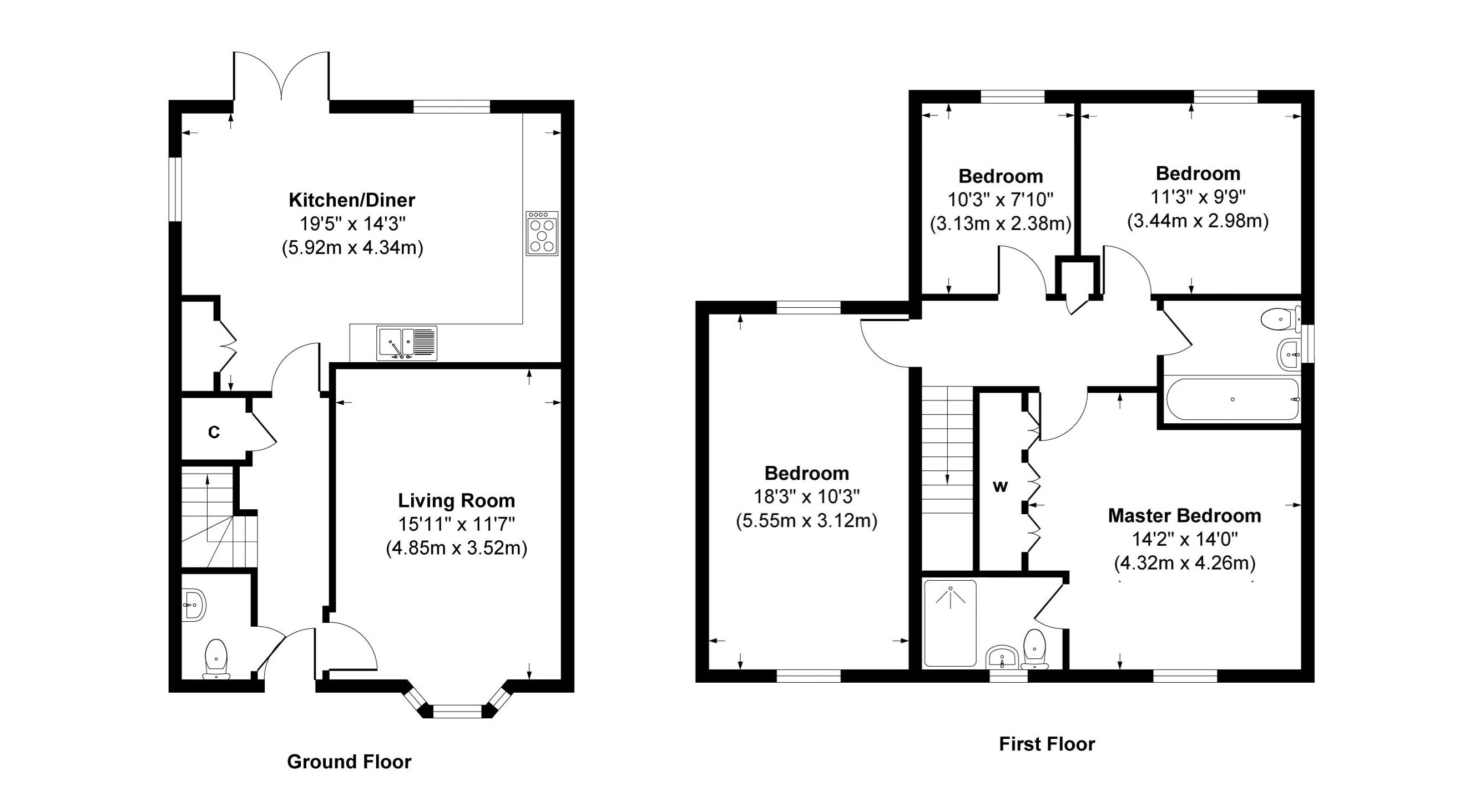 Floorplan for Angmering, West Sussex