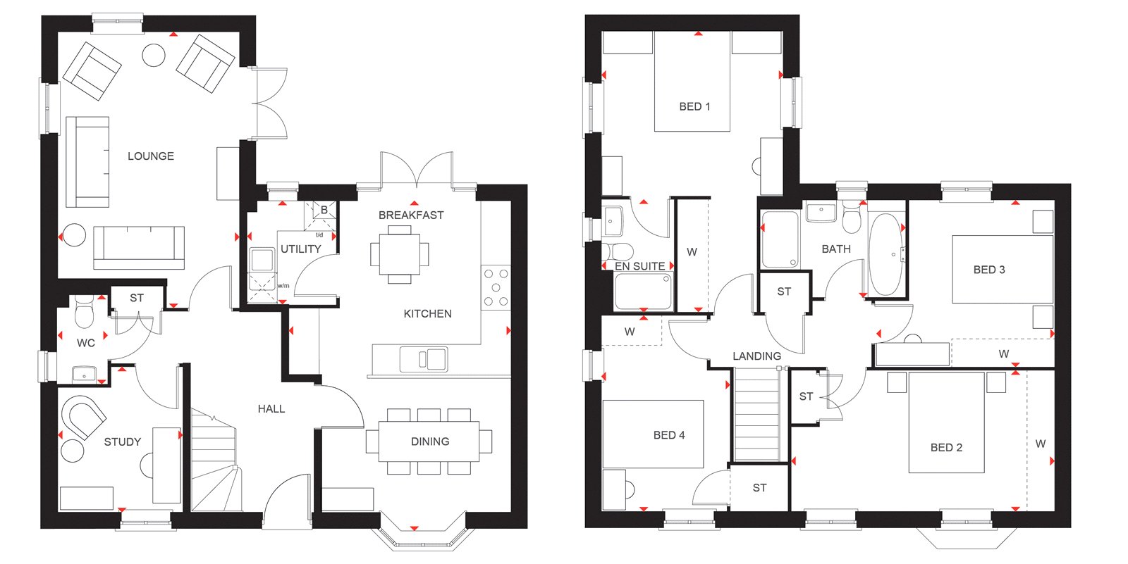 Floorplan for Ecclesden Park, Angmering, West Sussex