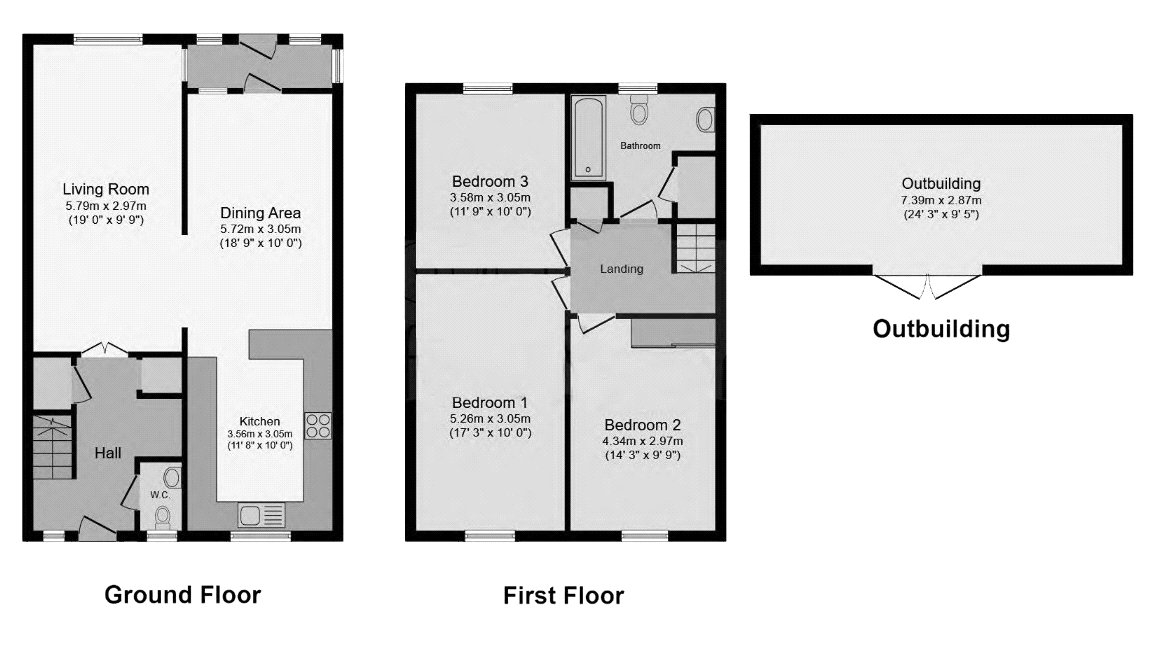 Floorplan for Crossbush, Arundel, West Sussex
