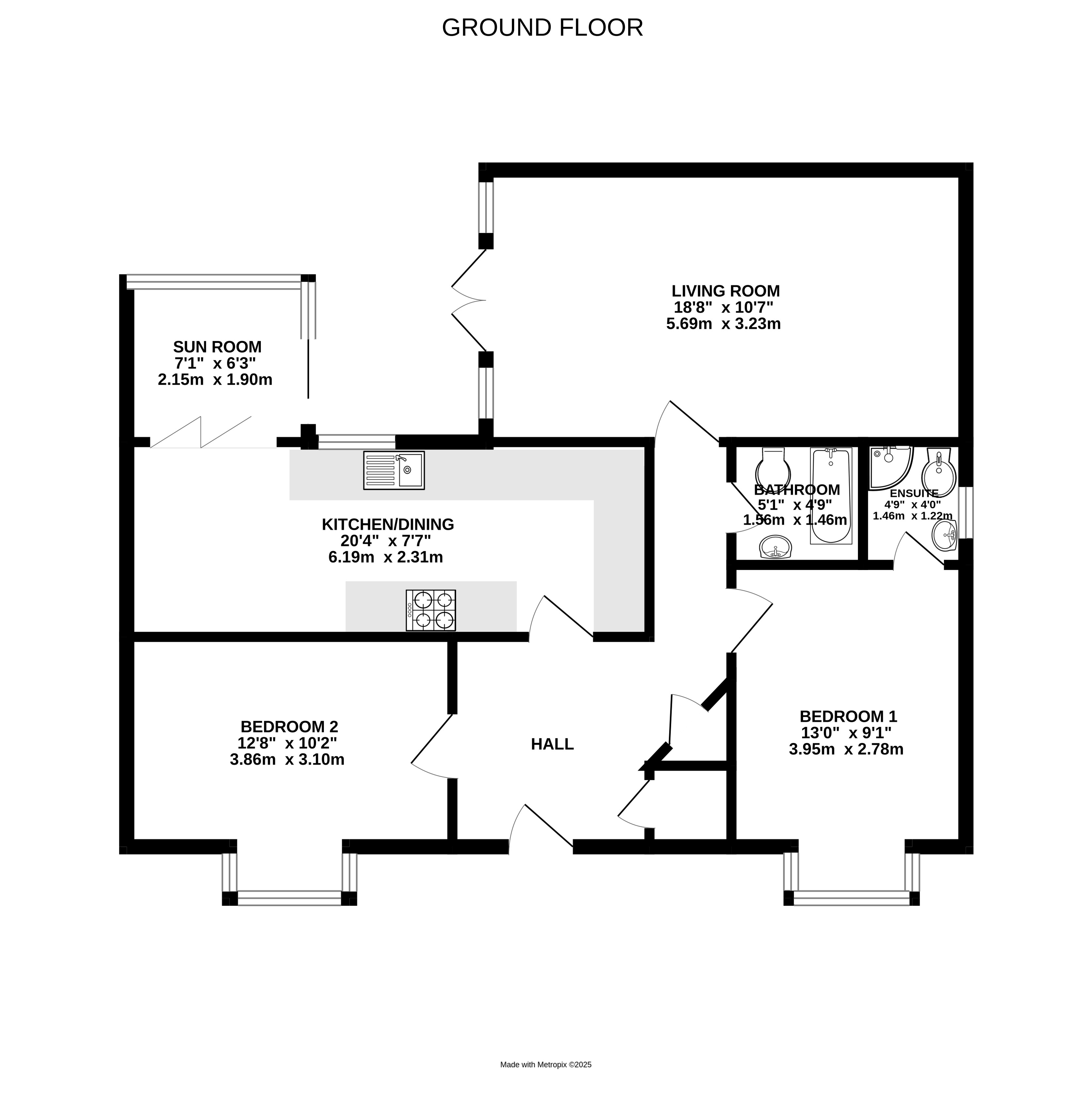Floorplan for Angmering, West Sussex