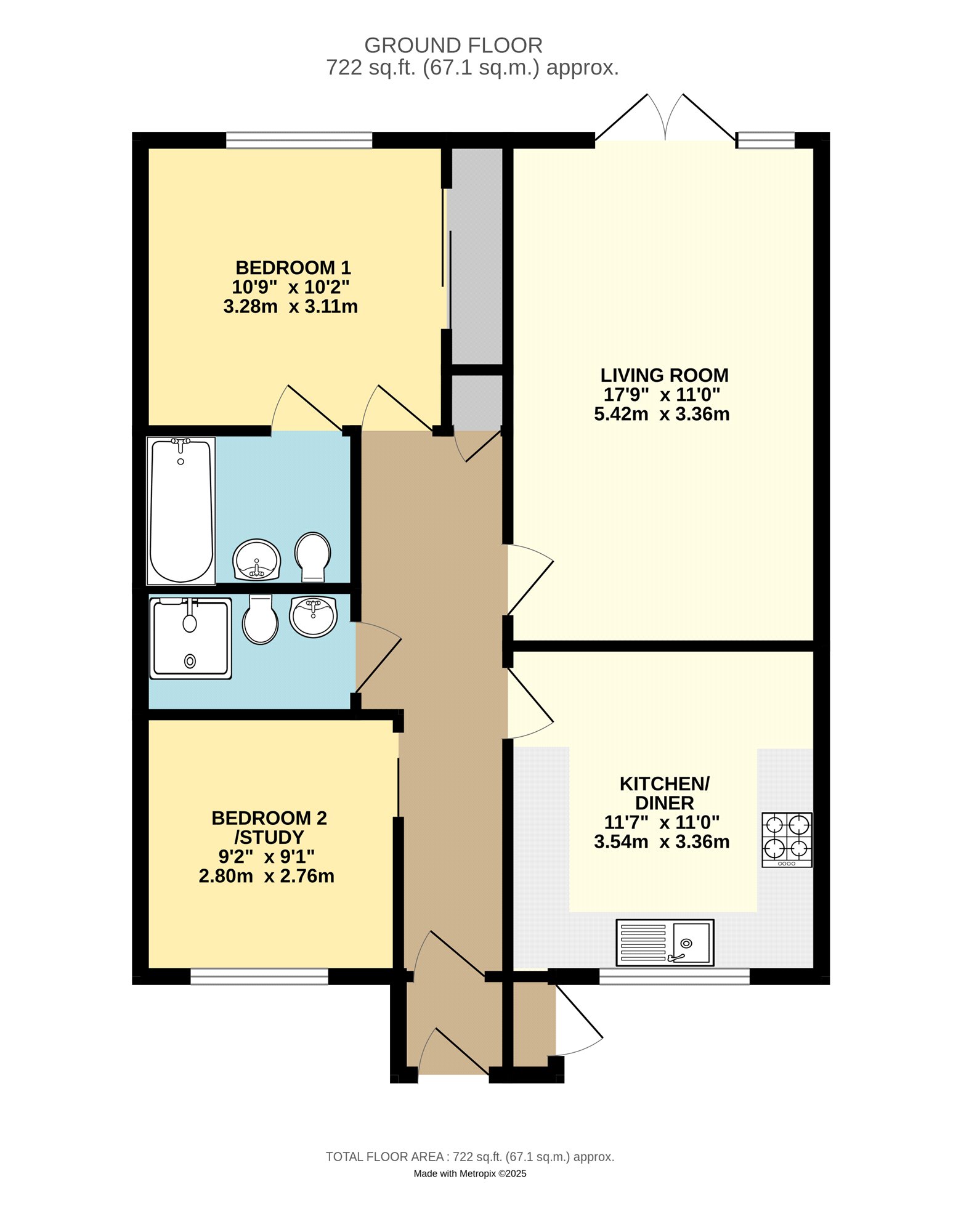 Floorplan for Angmering, West Sussex
