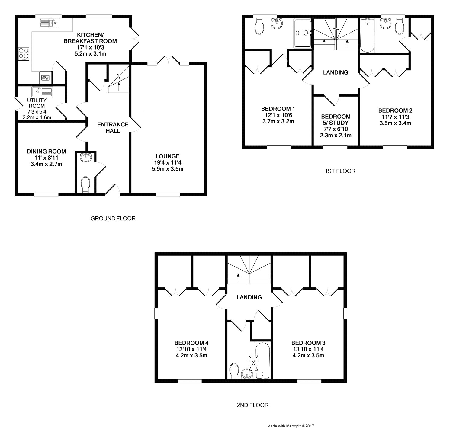 Floorplan for Angmering, West Sussex
