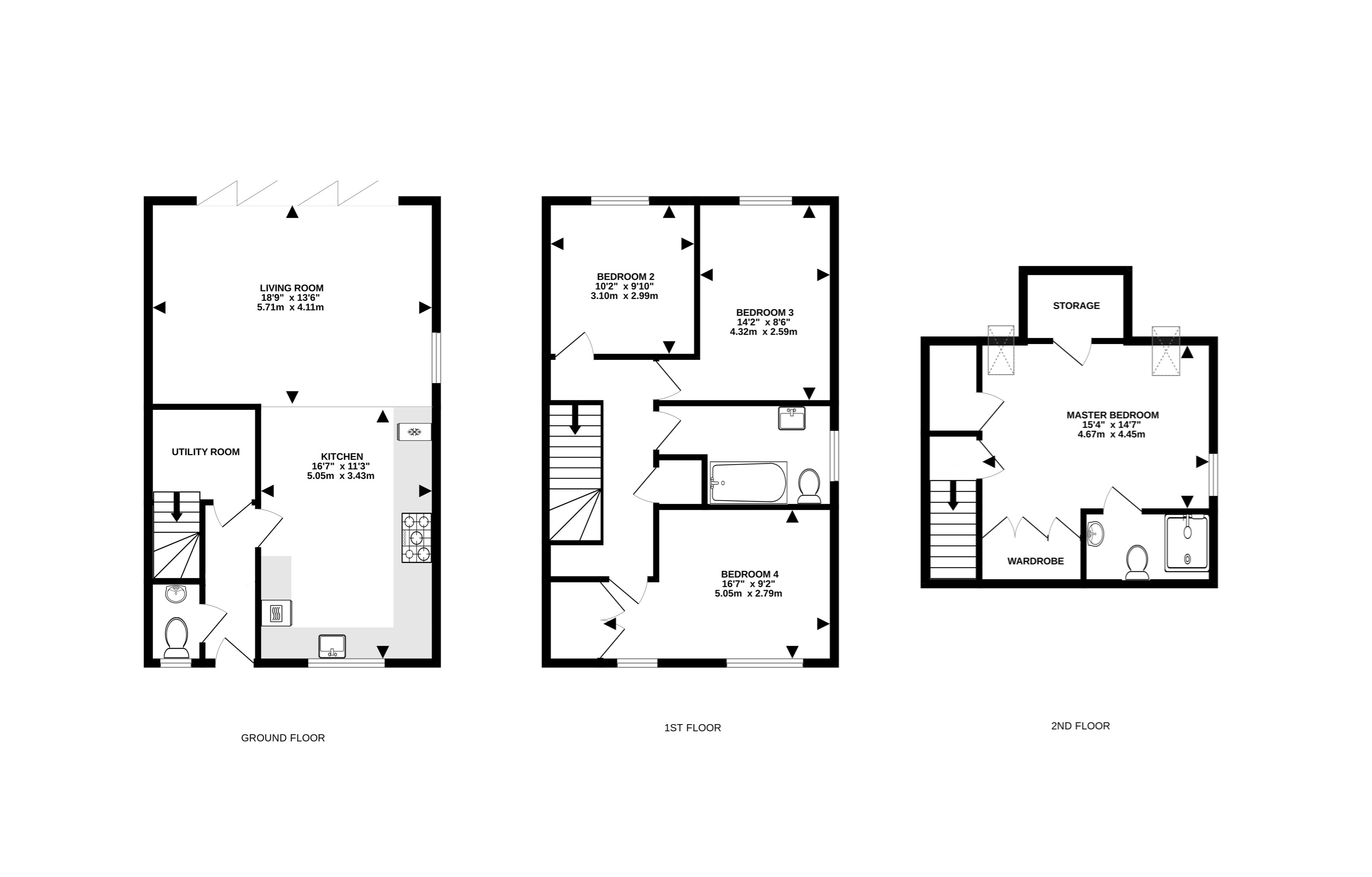 Floorplan for Angmering, West Sussex