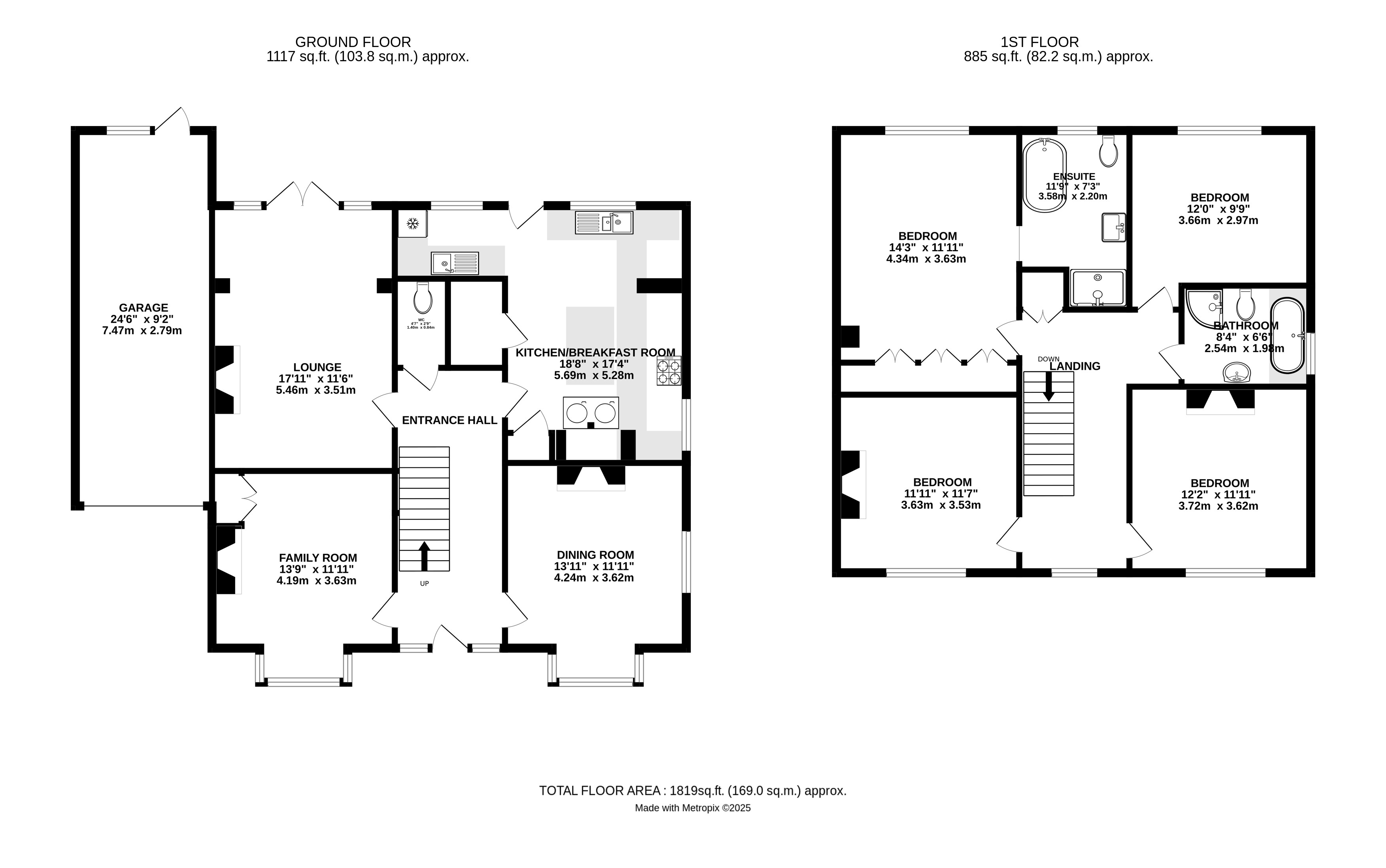 Floorplan for Angmering, West Sussex