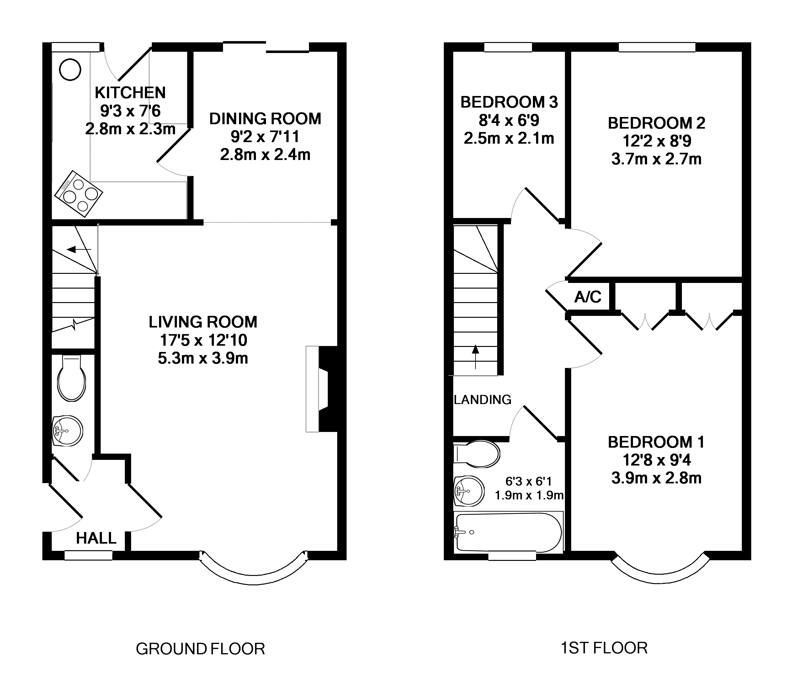 Floorplan for Angmering, West Sussex