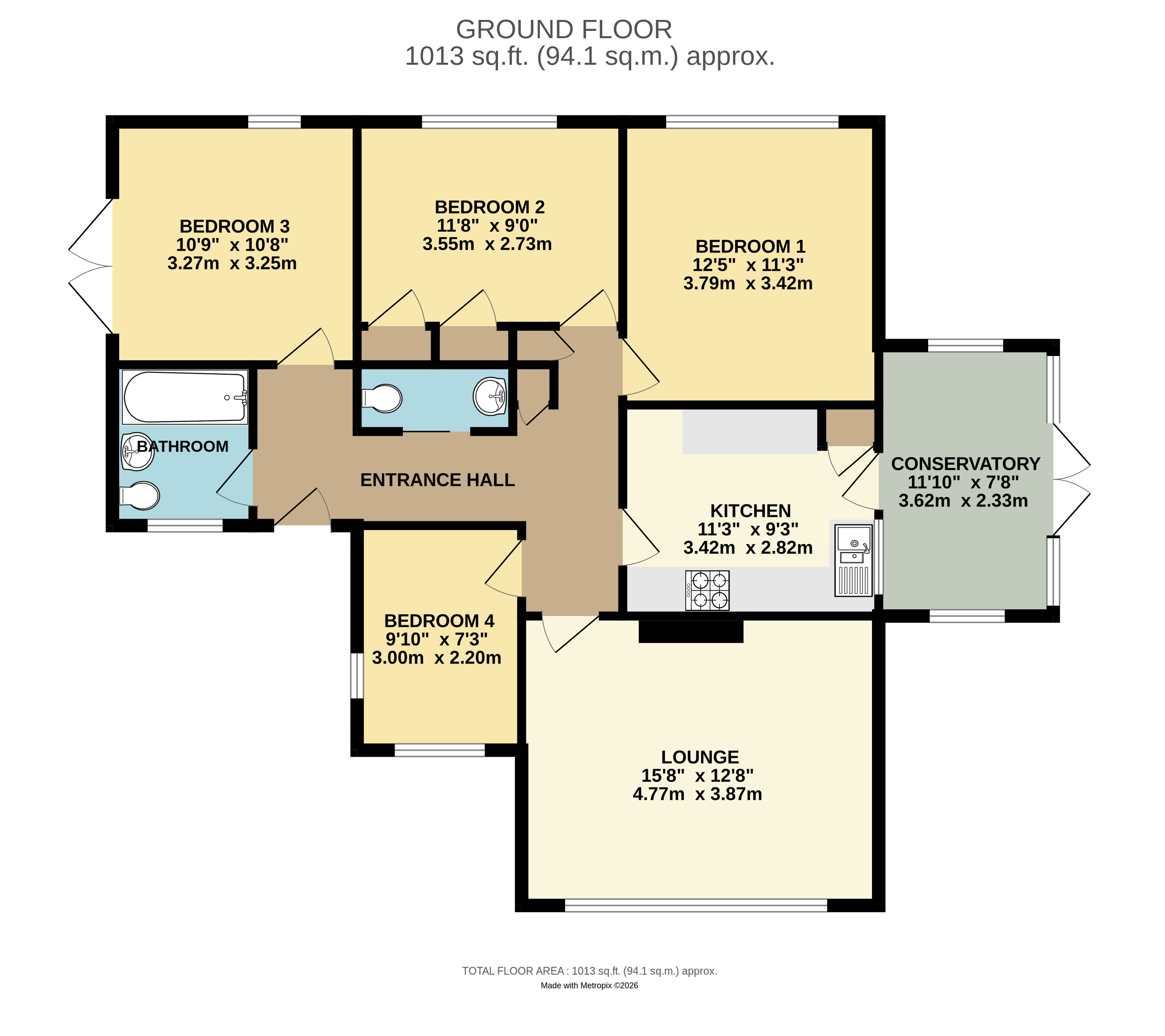 Floorplan for Angmering, West Sussex