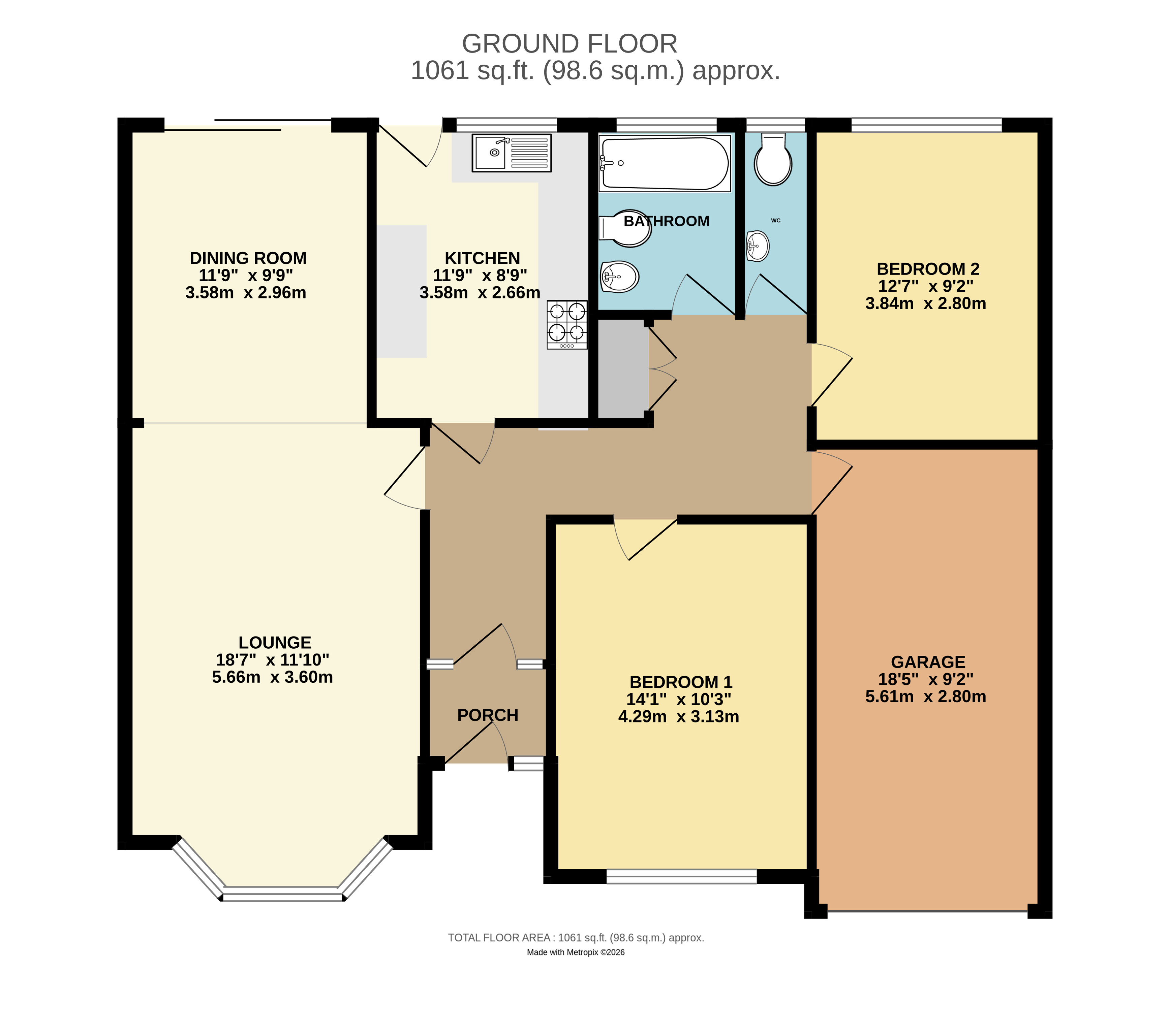 Floorplan for Angmering, West Sussex