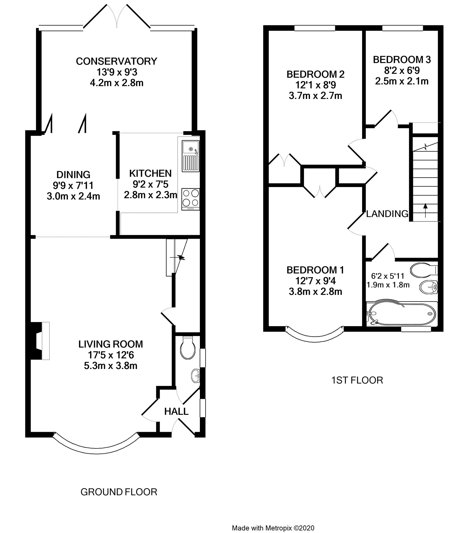 Floorplan for Angmering, West Sussex
