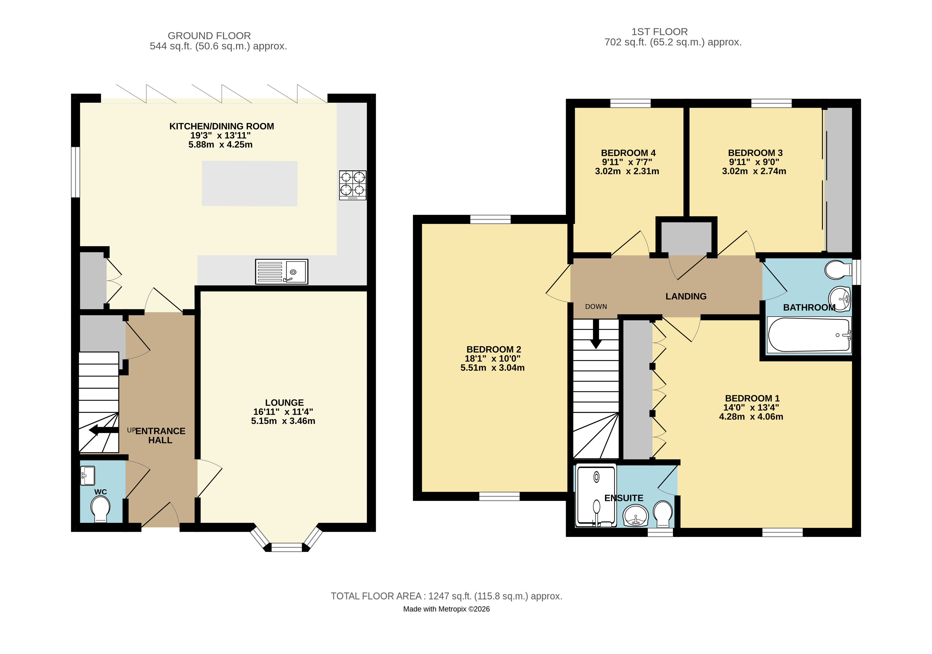 Floorplan for Angmering, West Sussex