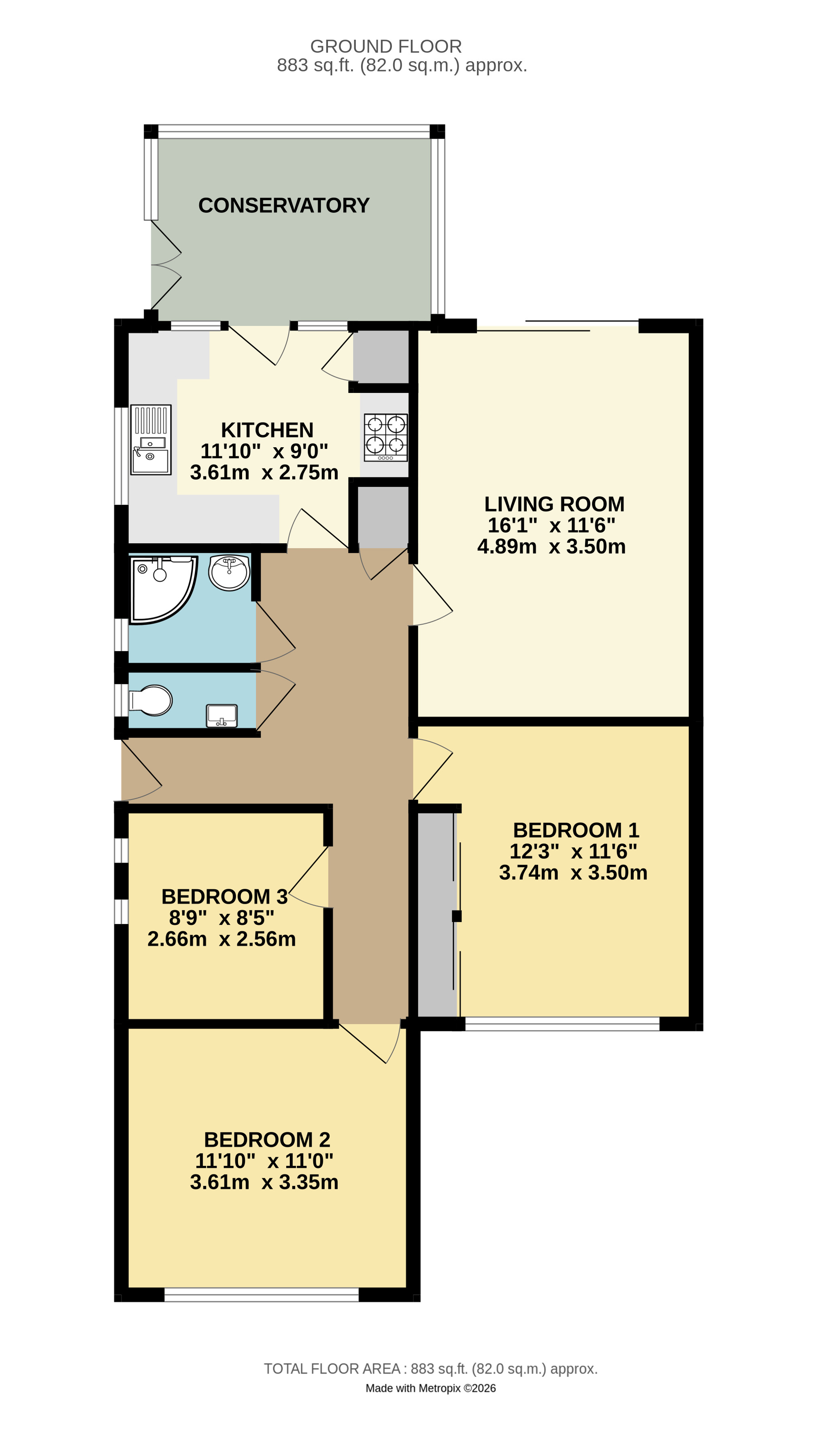 Floorplan for Angmering, West Sussex