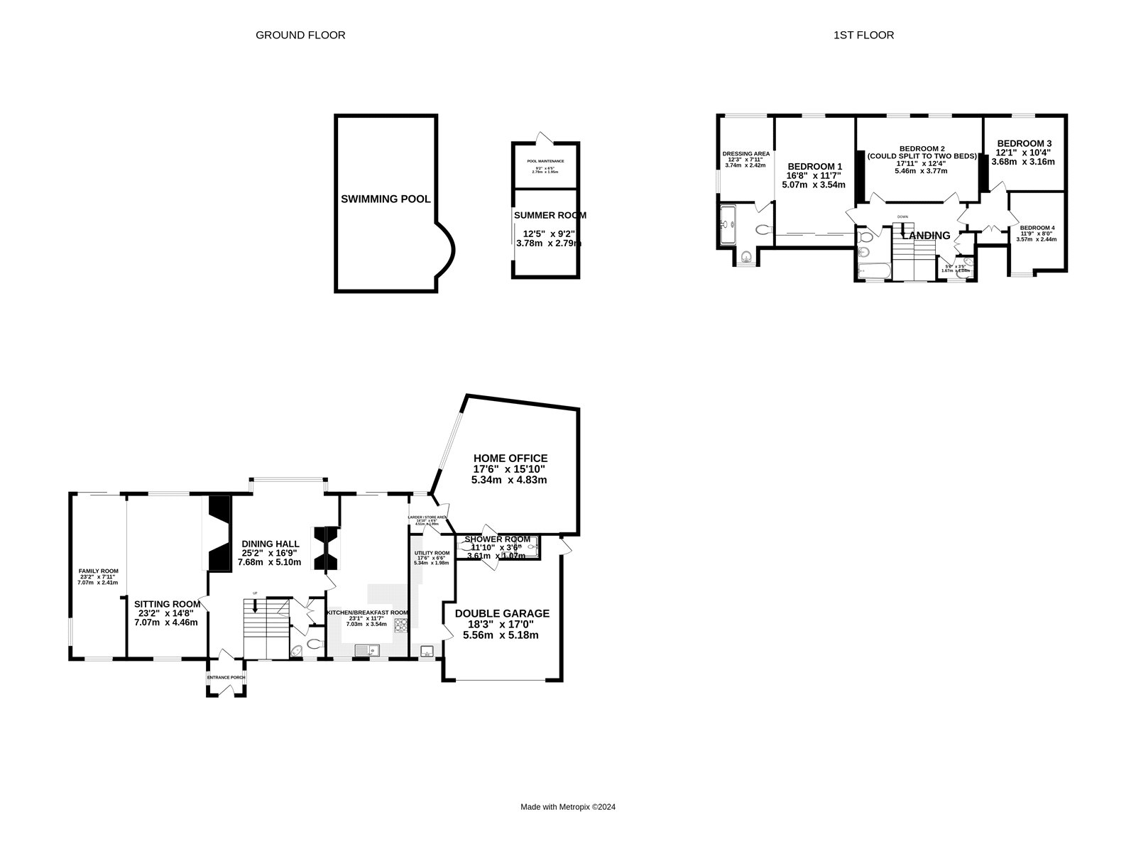 Floorplan for Ham Manor, Angmering, West Sussex