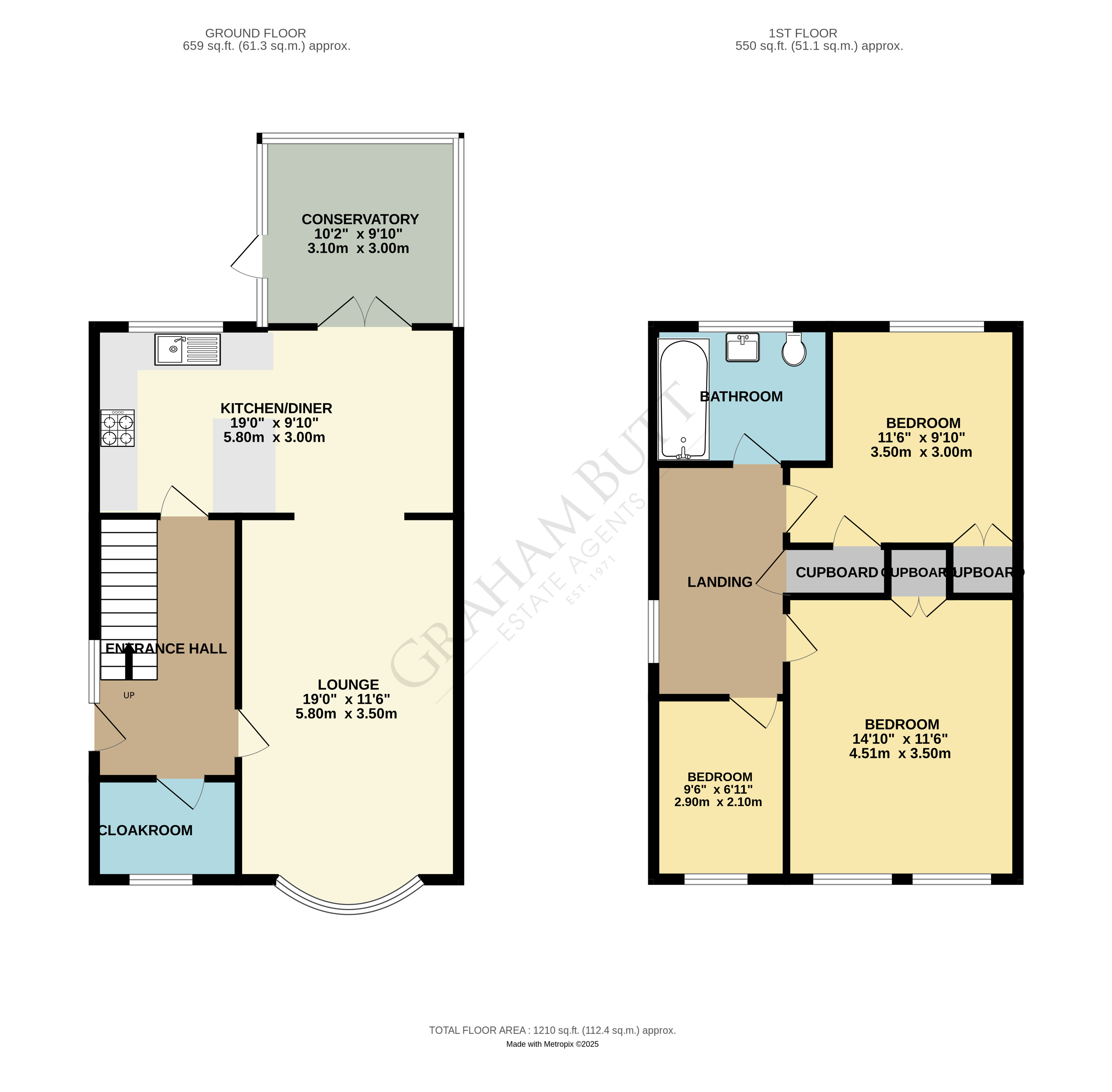 Floorplan for Limetree Close, East Preston, West Sussex