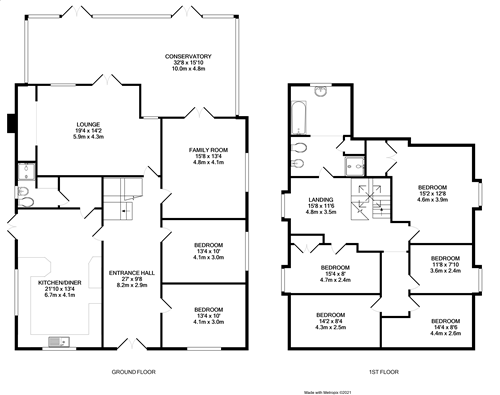 Floorplan for Worthing, West Sussex