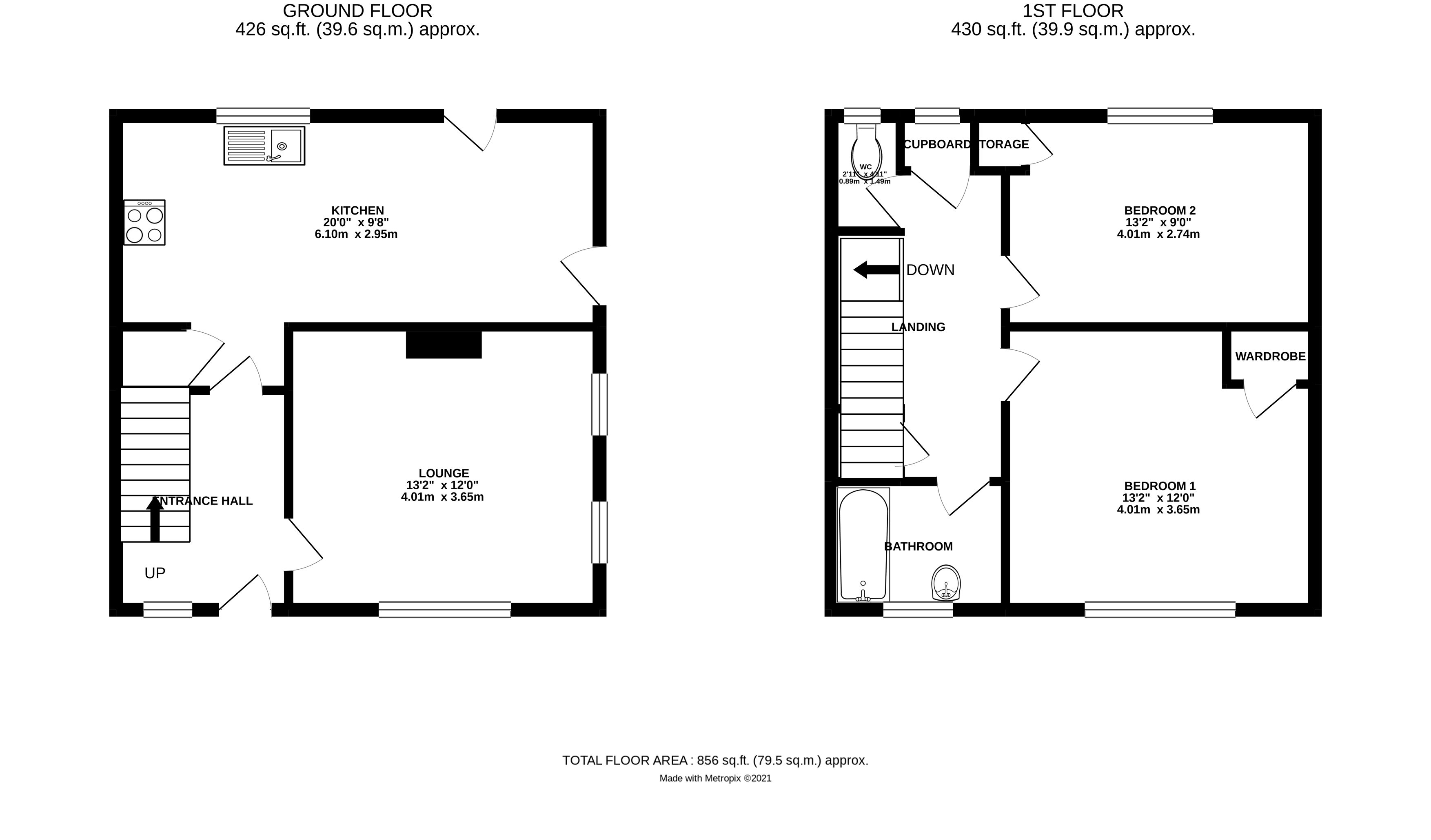 Floorplan for East Preston, Littlehampton