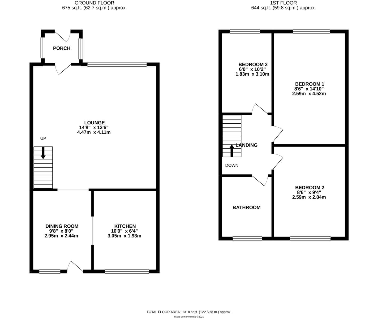 Floorplan for Mayfield, East Preston, West Sussex