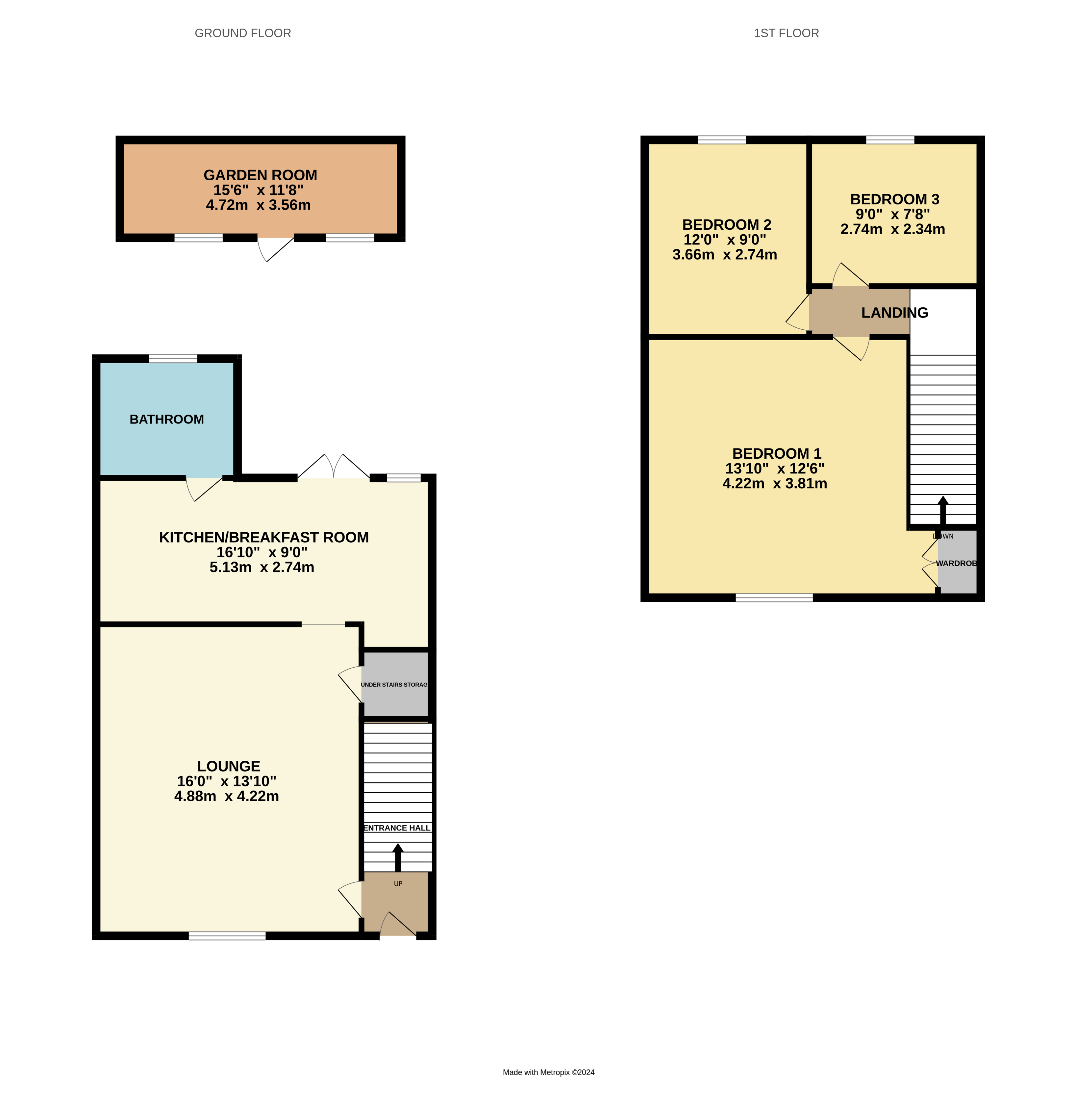 Floorplan for Worthing, West Sussex